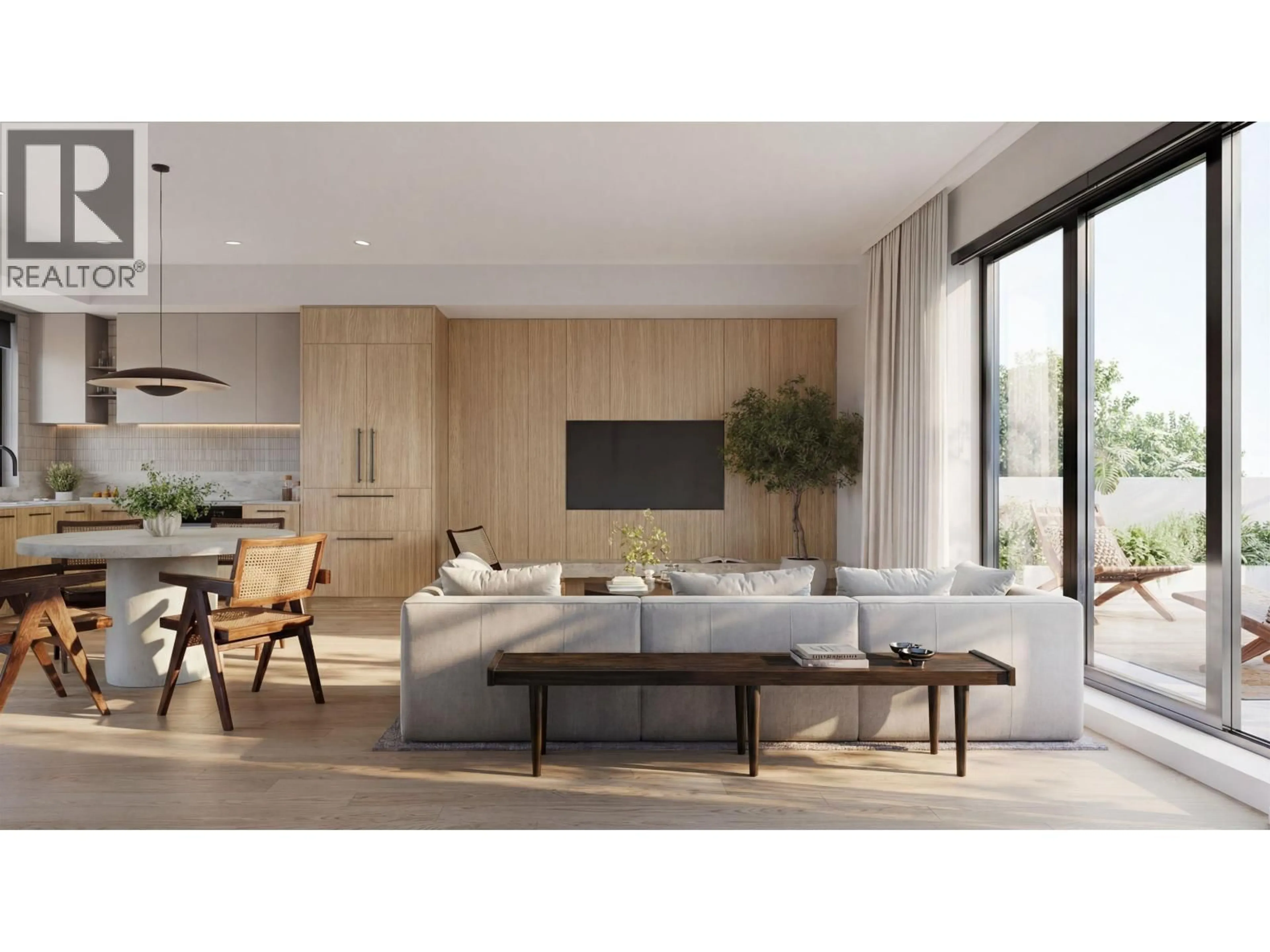 Living room with furniture, wood/laminate floor for 110 - 817 28 AVENUE, Vancouver British Columbia V5Z2H6