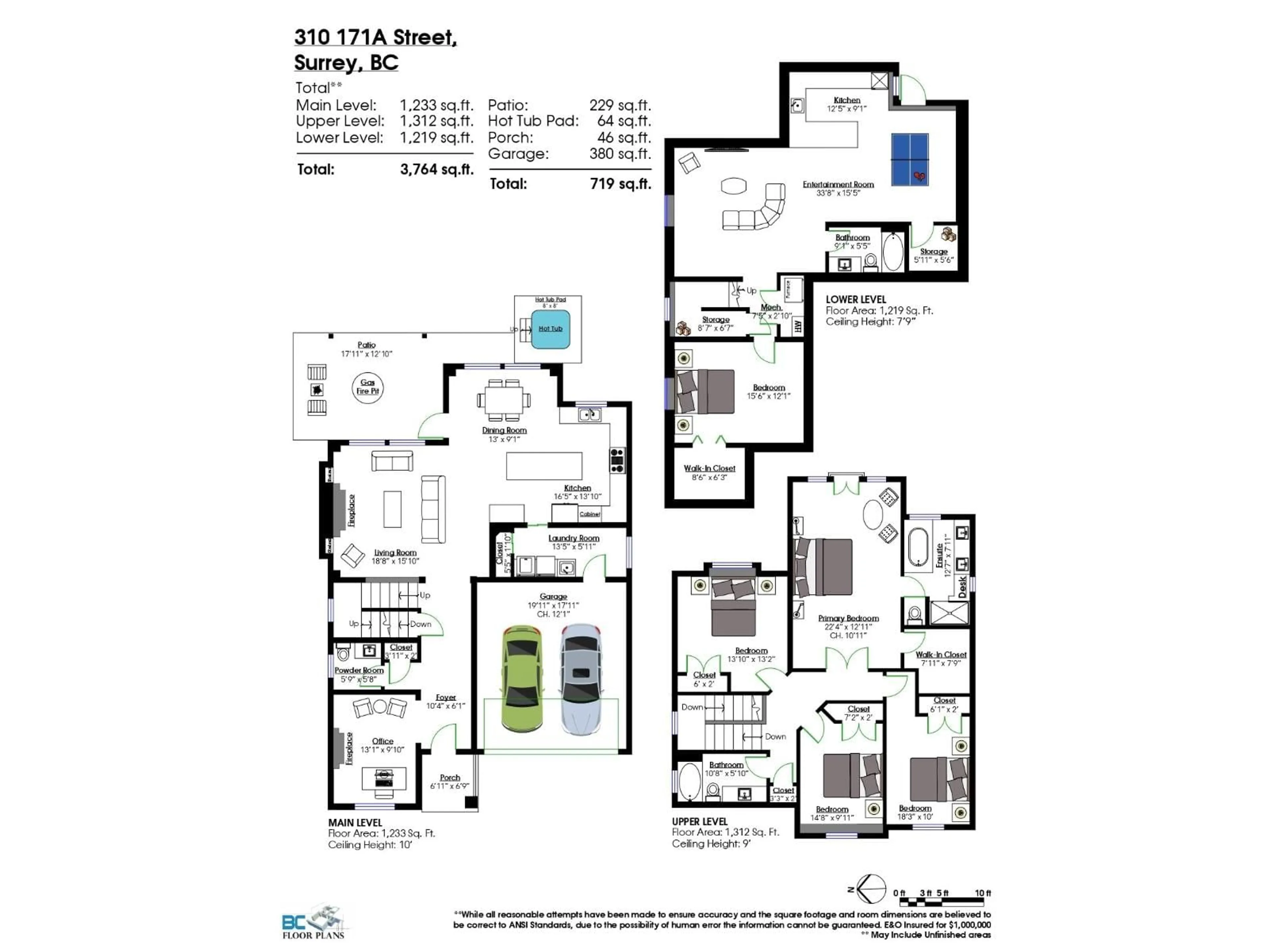 Floor plan for 310 171A STREET, Surrey British Columbia V3Z9P5