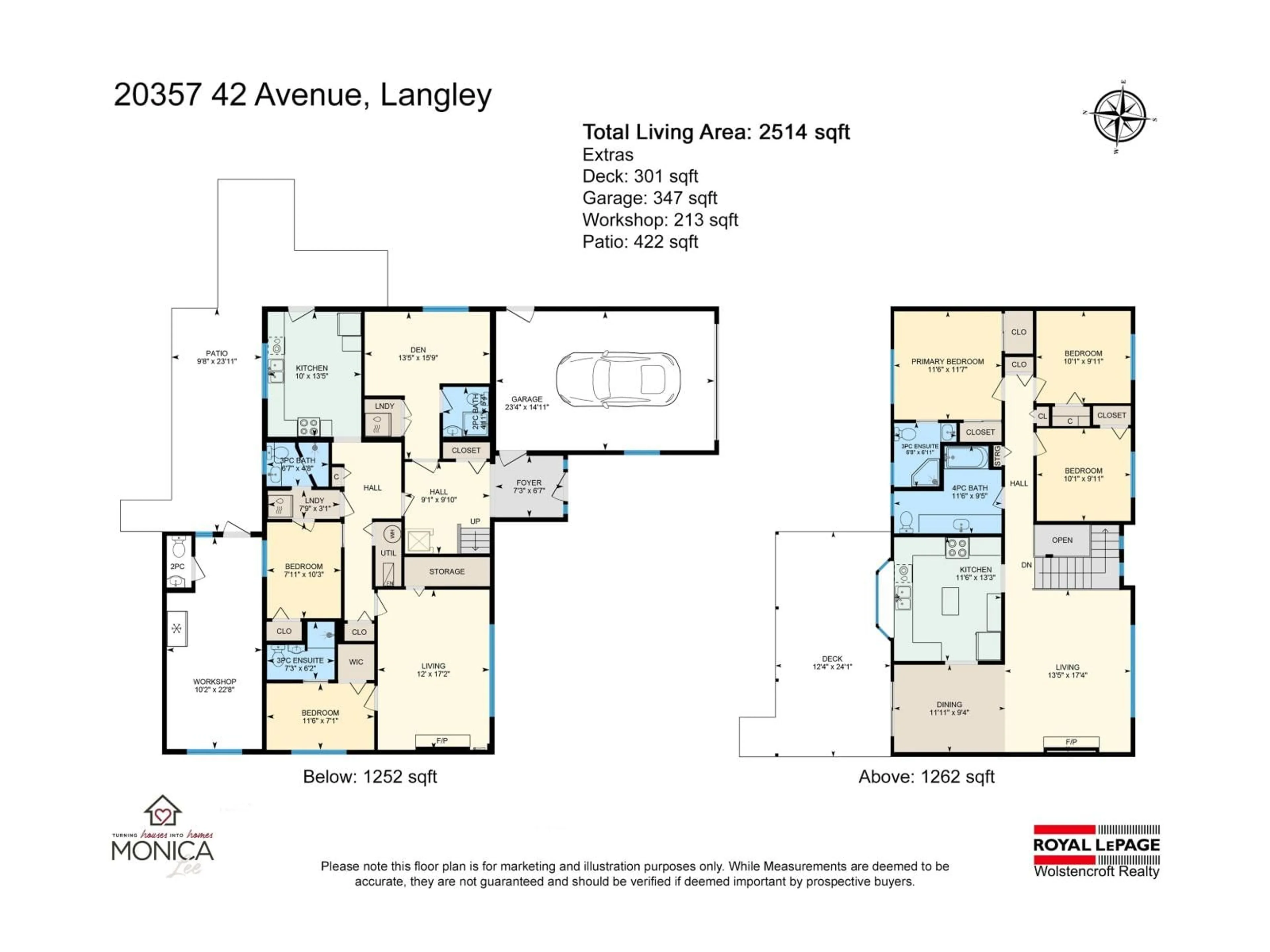 Floor plan for 20357 42 AVENUE, Langley British Columbia V3A3A6