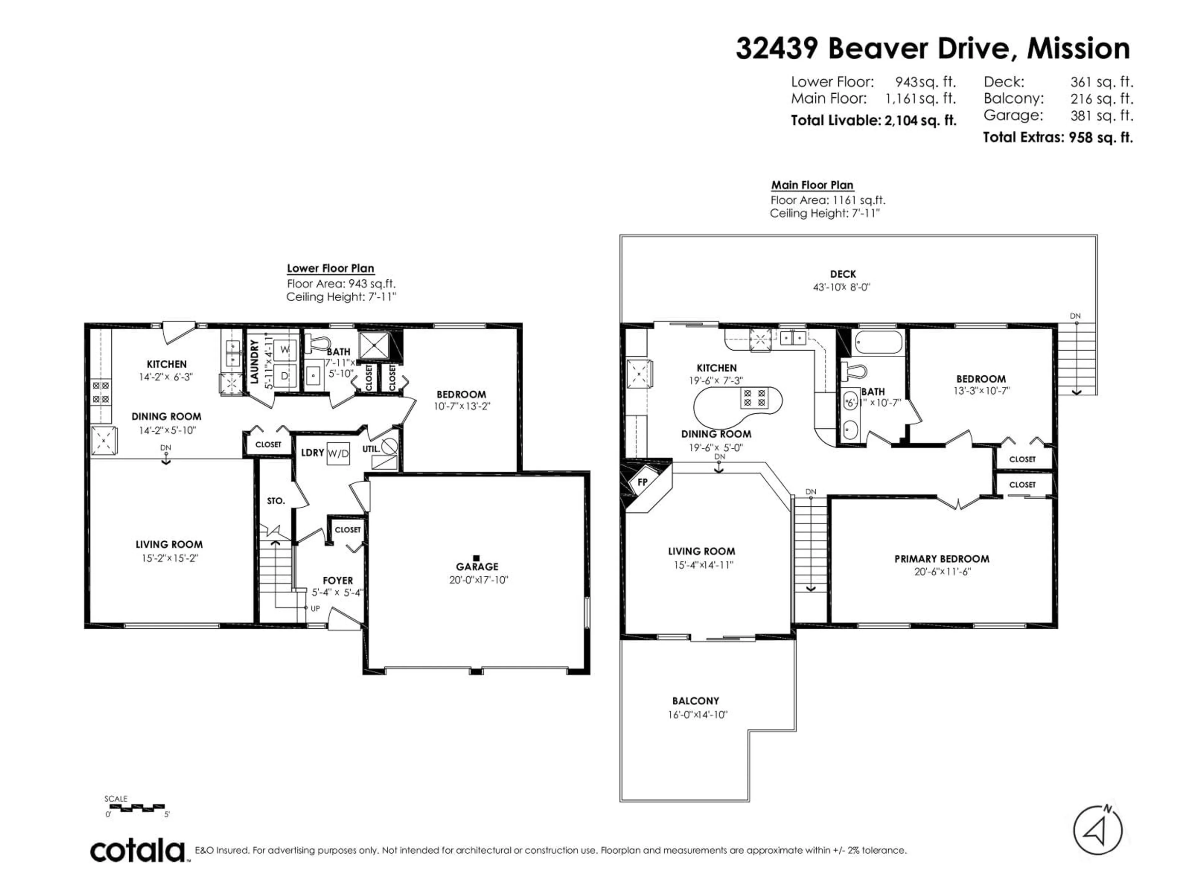 Floor plan for 32439 BEAVER DRIVE, Mission British Columbia V2V5R3