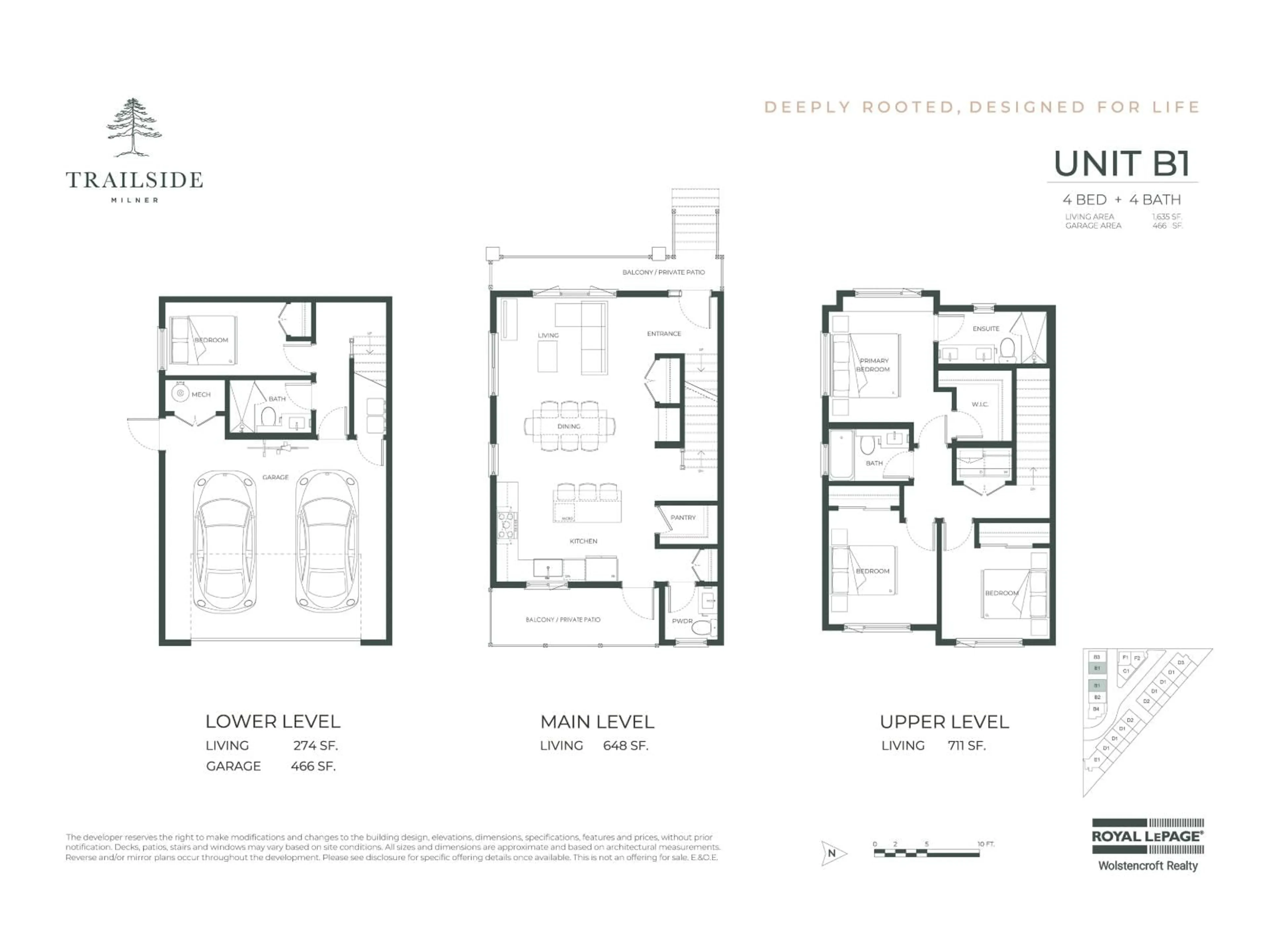 Floor plan for 4 - 6828 208A STREET, Langley British Columbia V2Y2R7