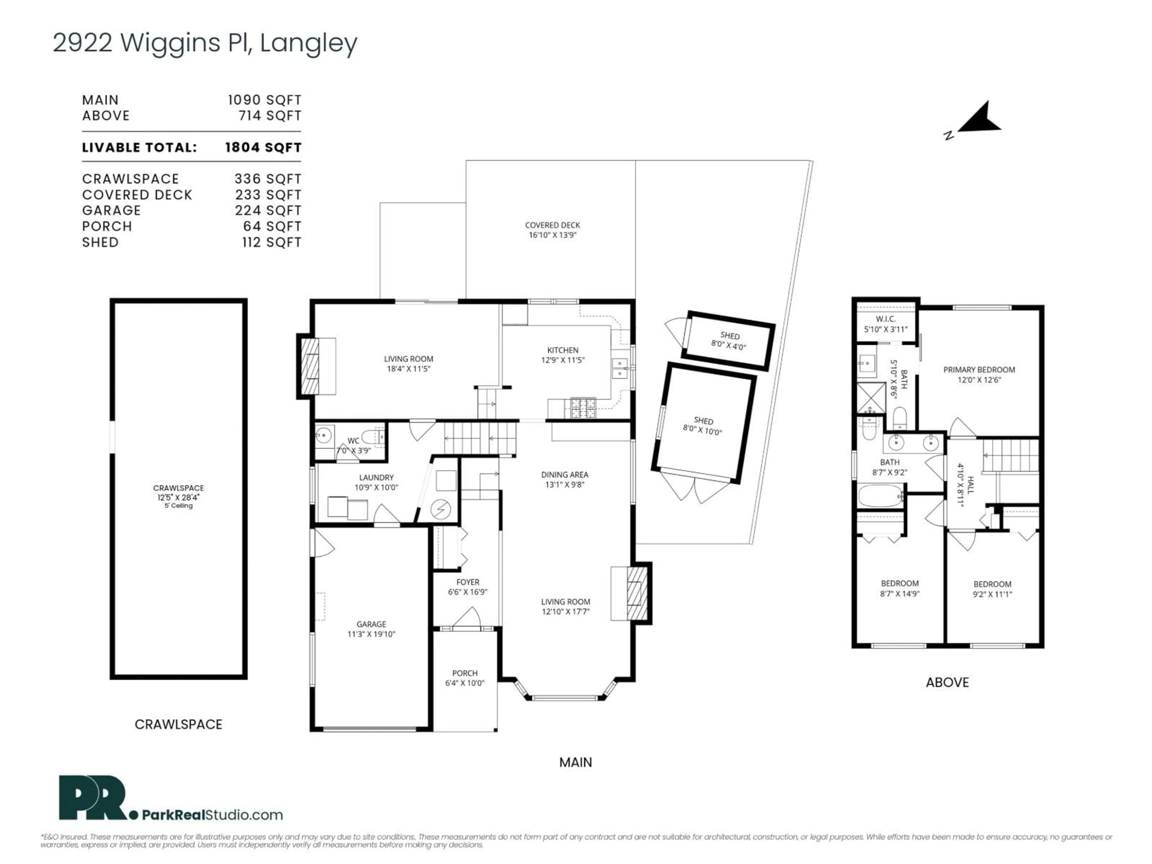 Floor plan for 2922 WIGGINS PLACE, Langley British Columbia V2Y1E9