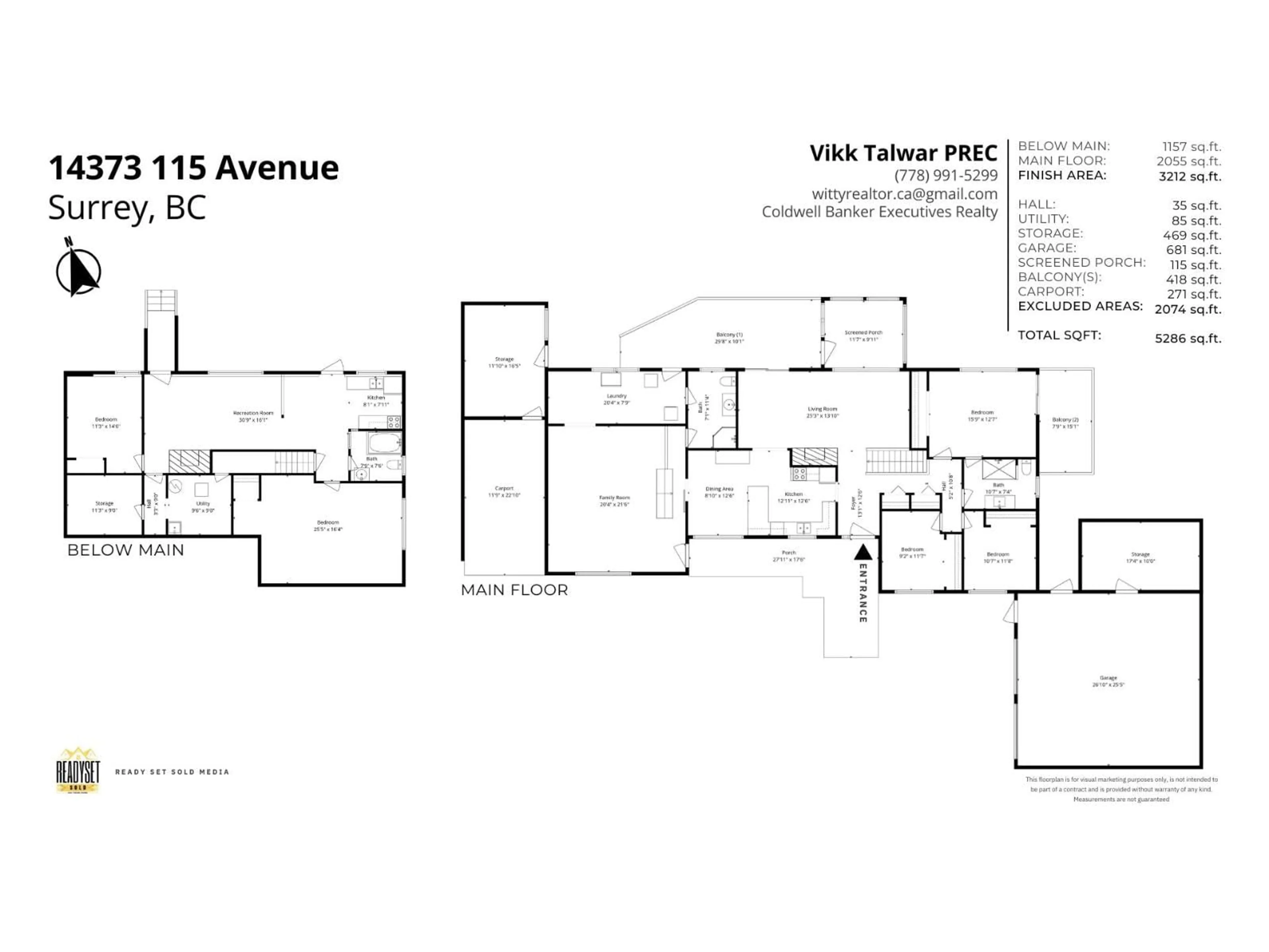 Floor plan for 14373 115 AVENUE, Surrey British Columbia V3R2P9