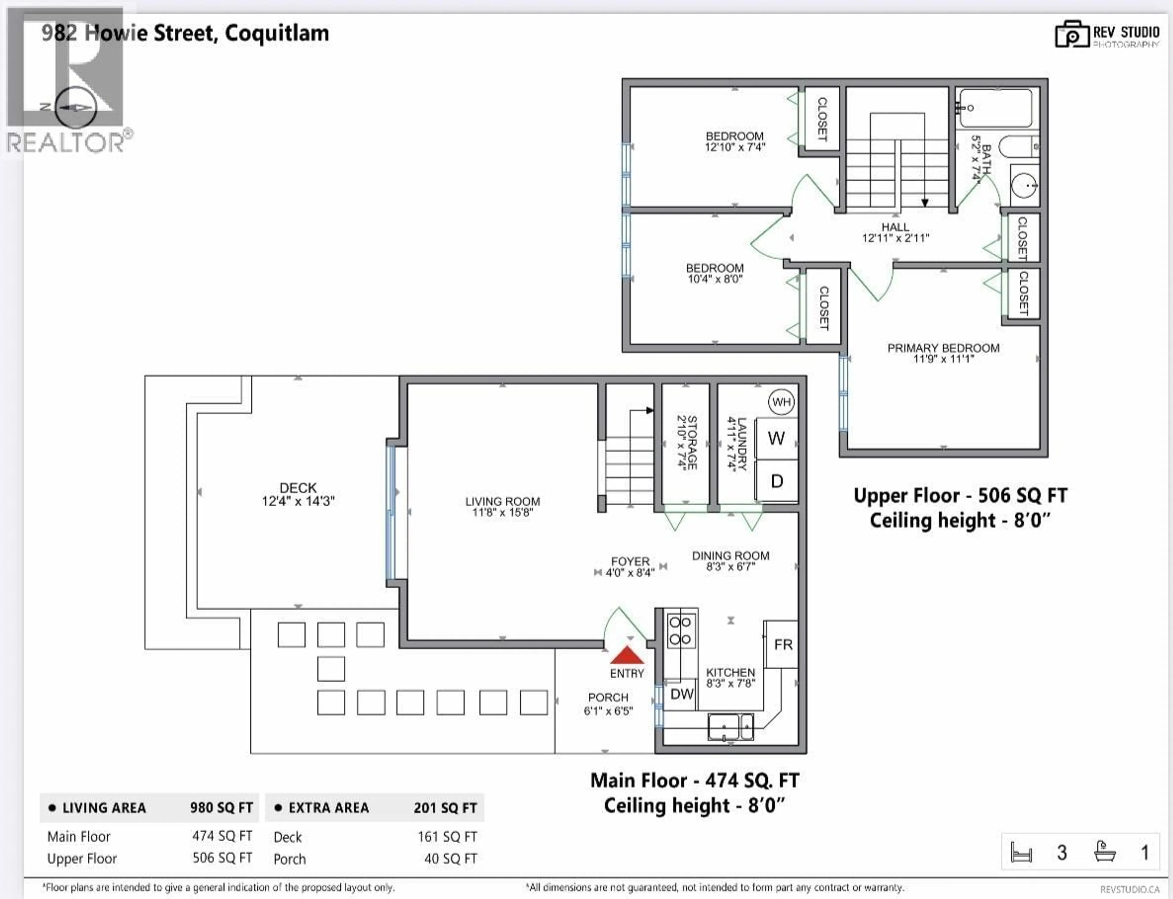 Floor plan for 982 HOWIE AVENUE, Coquitlam British Columbia V3J1T3