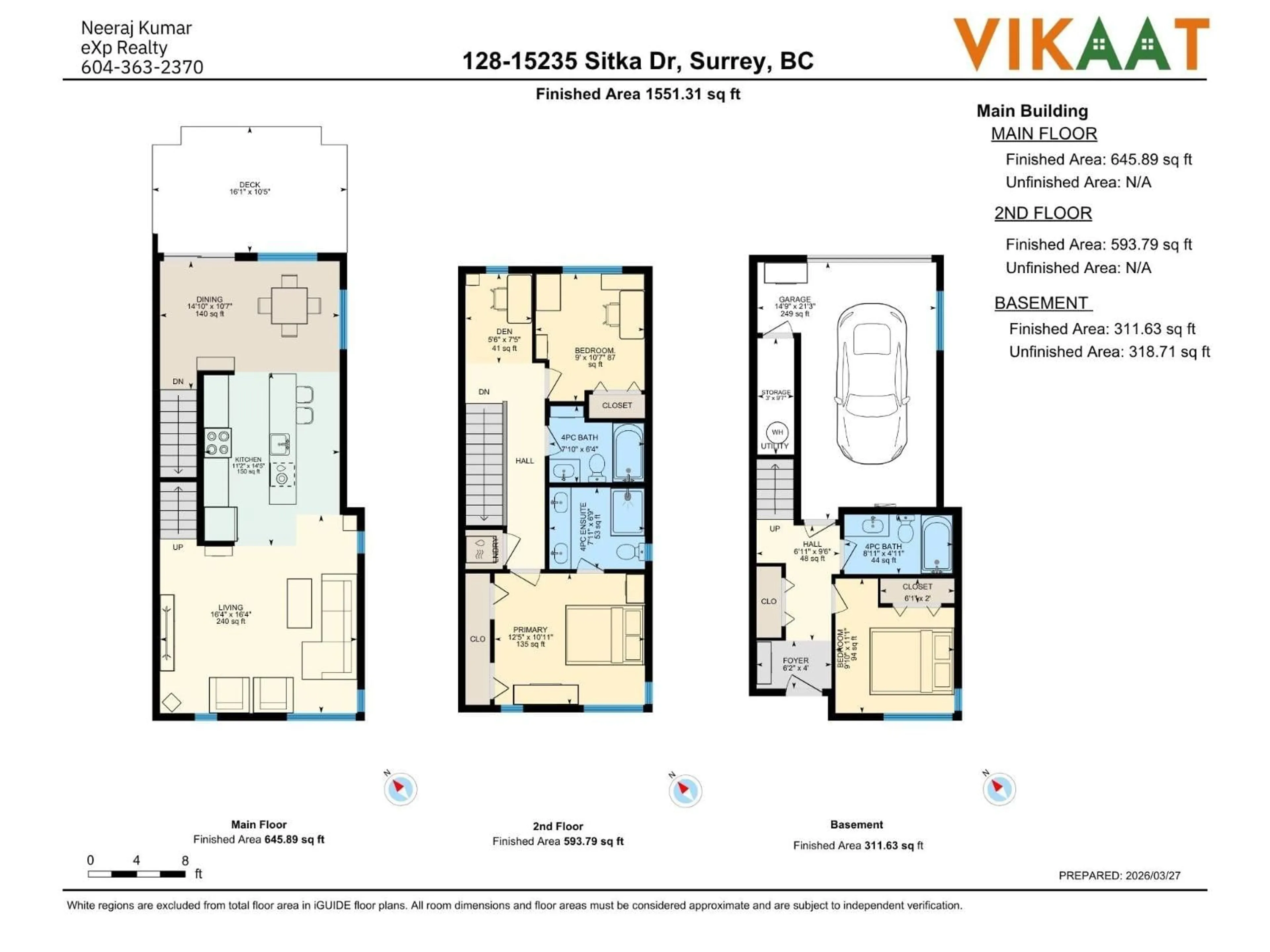 Floor plan for 128 - 15235 SITKA DRIVE, Surrey British Columbia V3S0A9