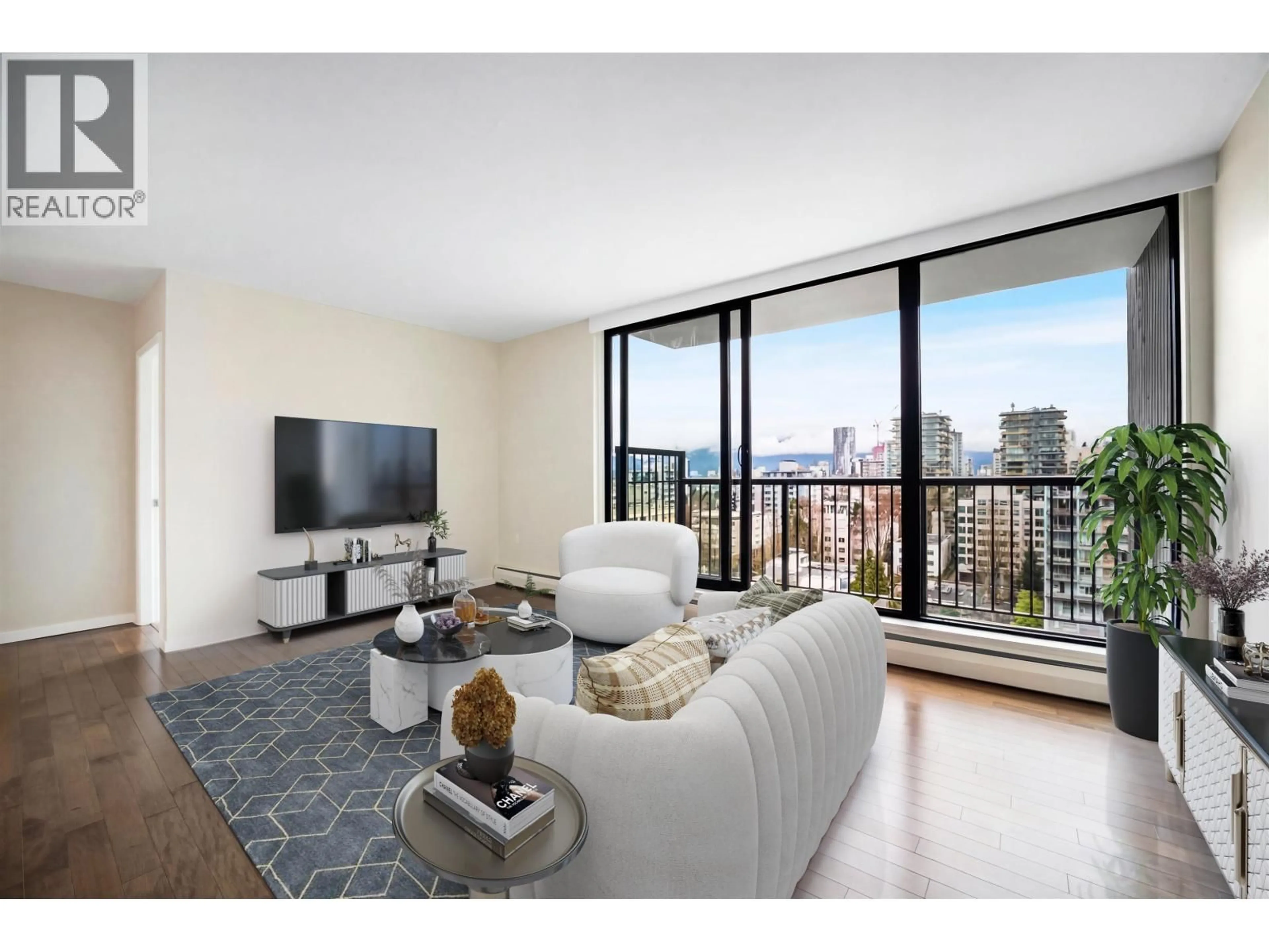 Living room with furniture, unknown for 1702 - 1330 HARWOOD STREET, Vancouver British Columbia V6E1S8