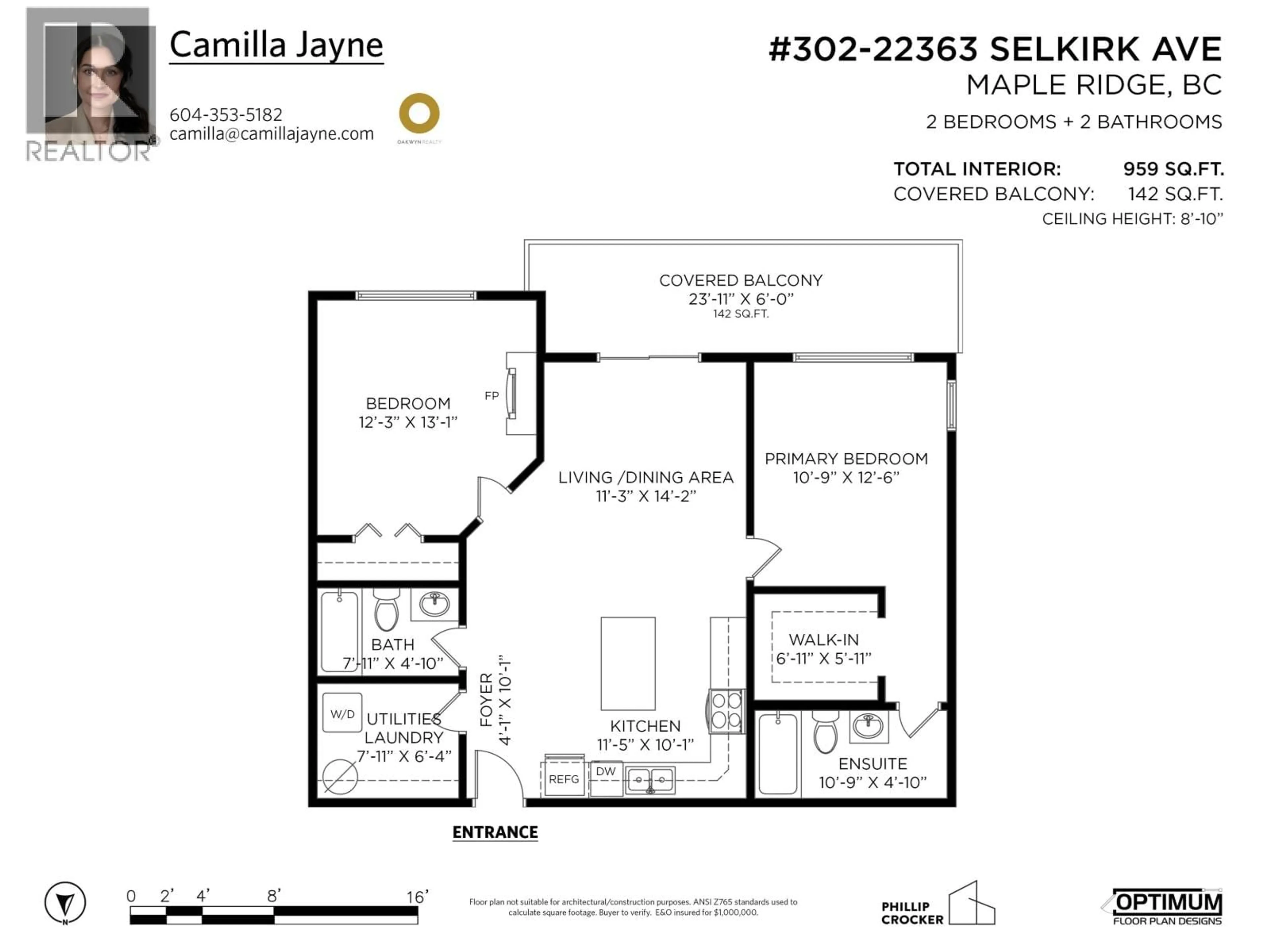Floor plan for 302 - 22363 SELKIRK AVENUE, Maple Ridge British Columbia V2X2X6