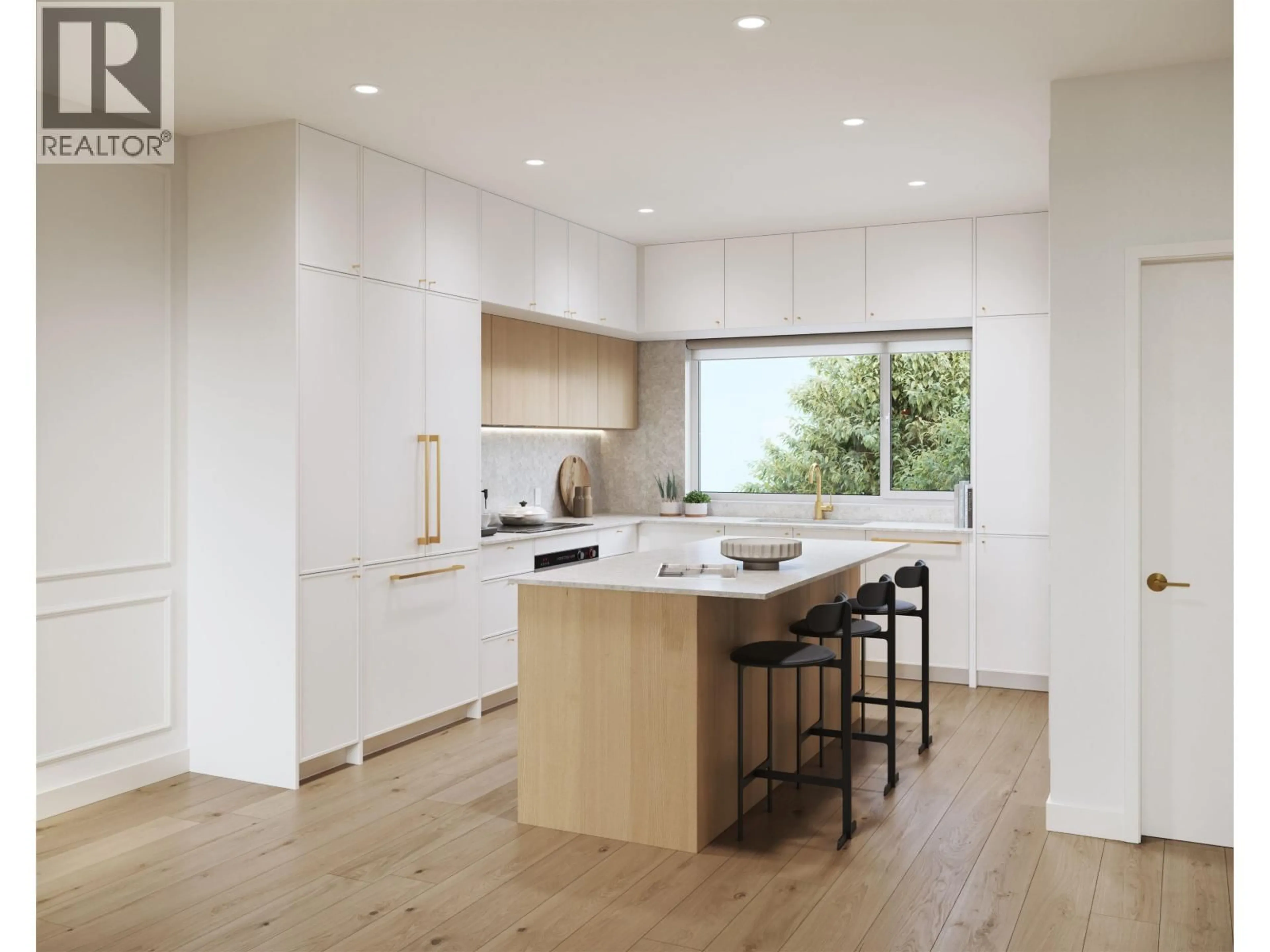 Open concept kitchen, wood/laminate floor for 211 - 602 E 2ND AVENUE, North Vancouver British Columbia V7L4N3