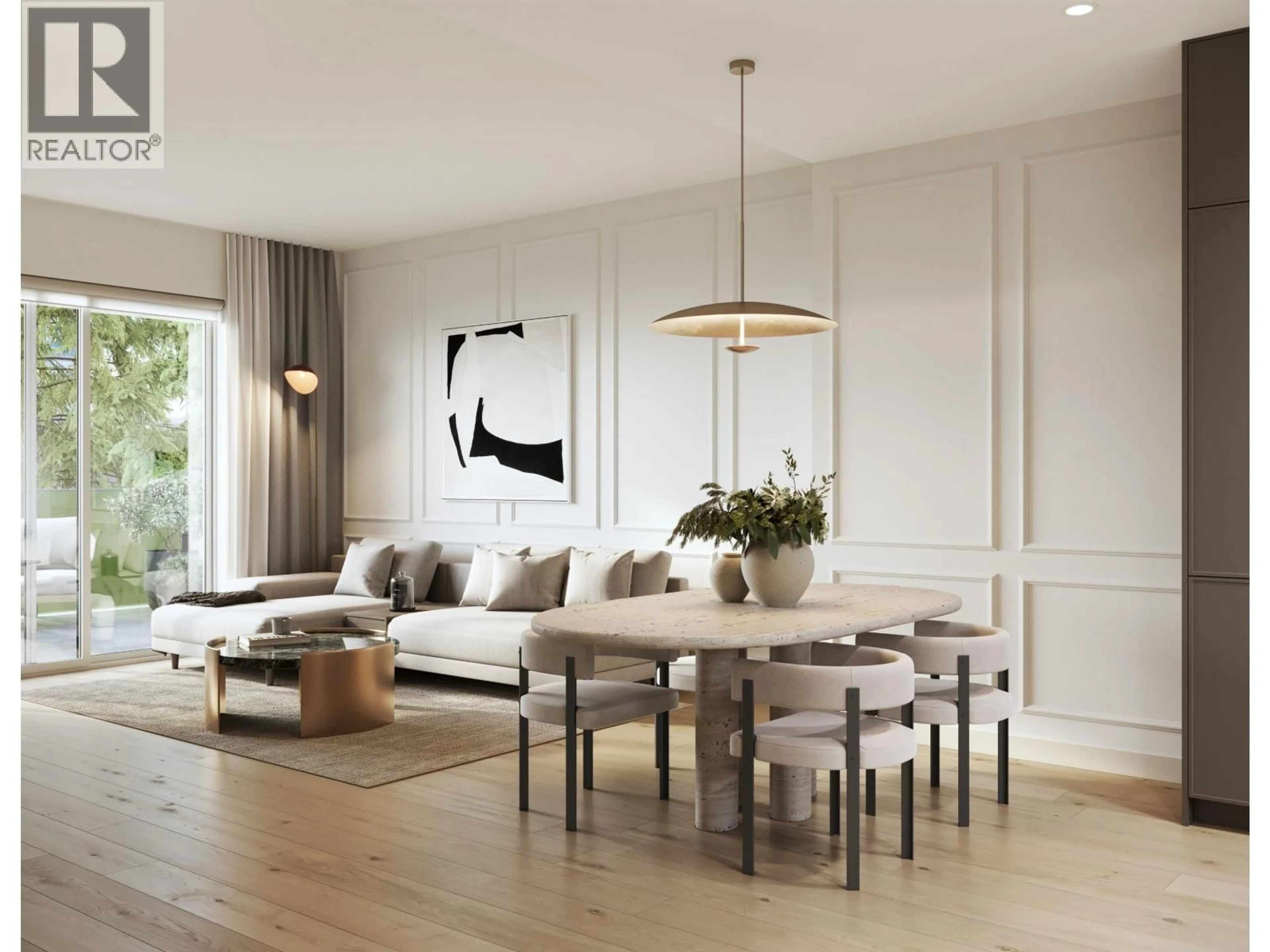 Living room with furniture, wood/laminate floor for 211 - 602 E 2ND AVENUE, North Vancouver British Columbia V7L4N3