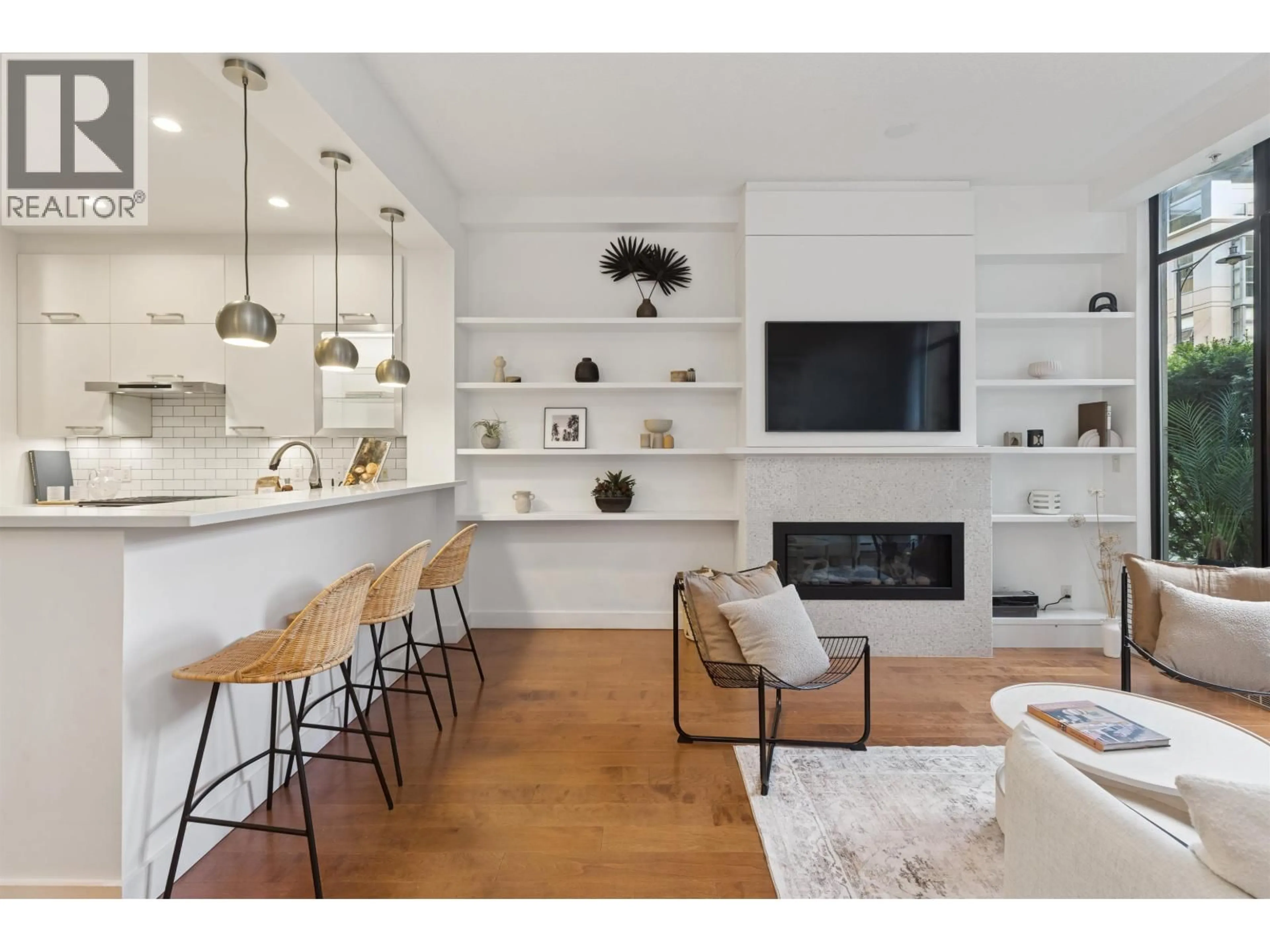 Open concept kitchen, wood/laminate floor for 2288 REDBUD LANE, Vancouver British Columbia V6K4S6