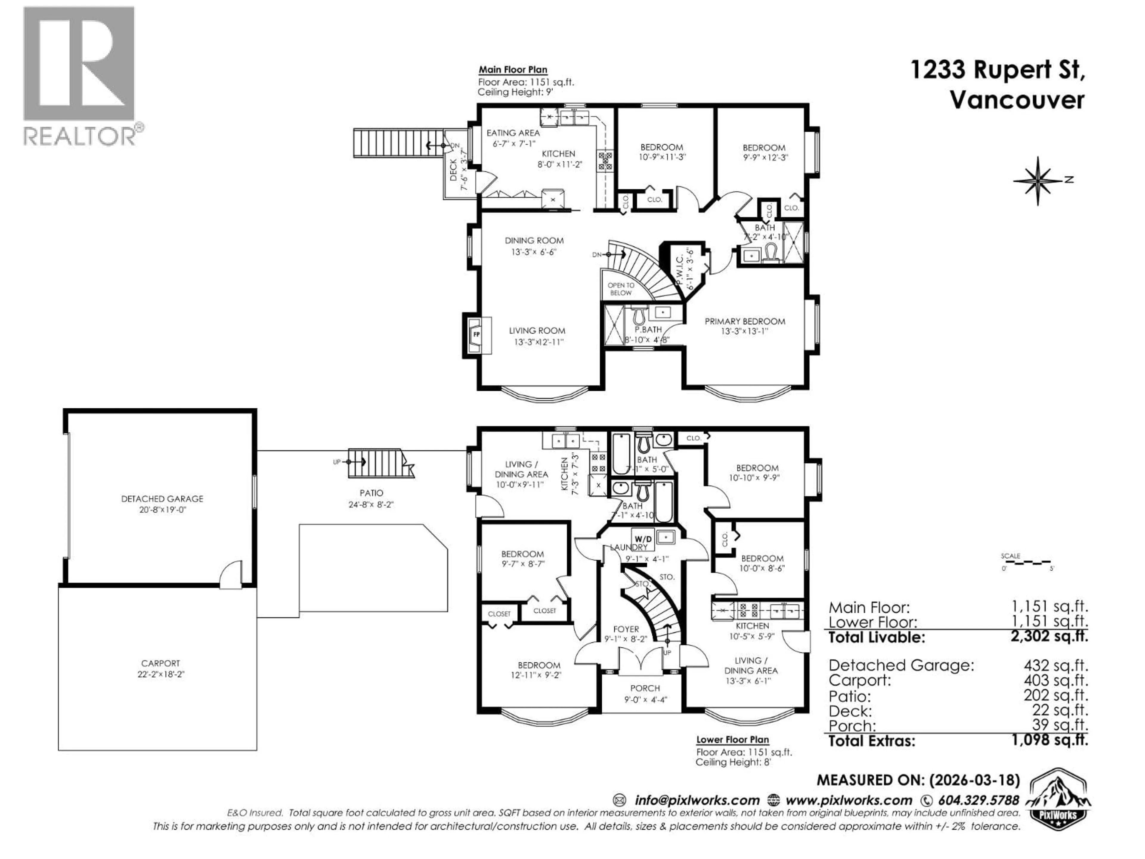 Floor plan for 1233 RUPERT STREET, Vancouver British Columbia V5K5E1