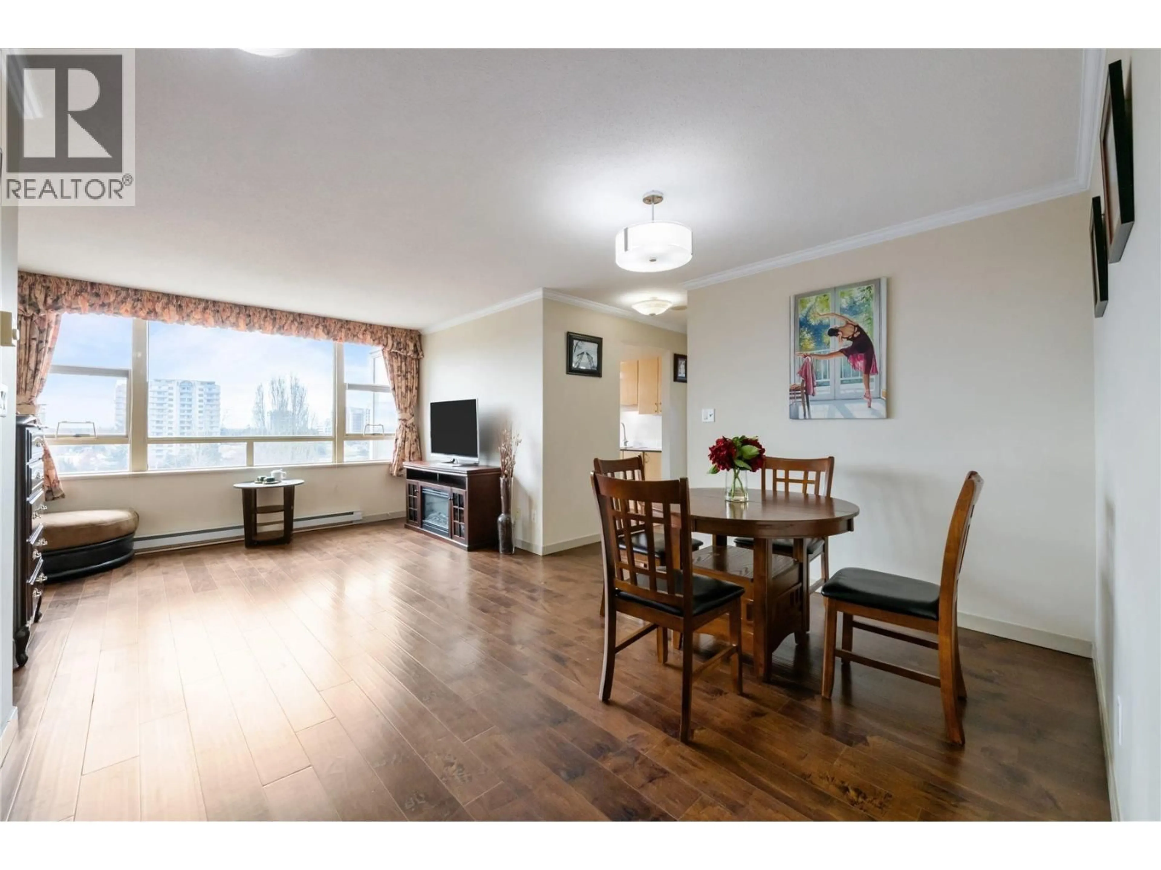 Dining room, wood/laminate floor for 1001 - 8288 SABA ROAD, Richmond British Columbia V6Y4C8