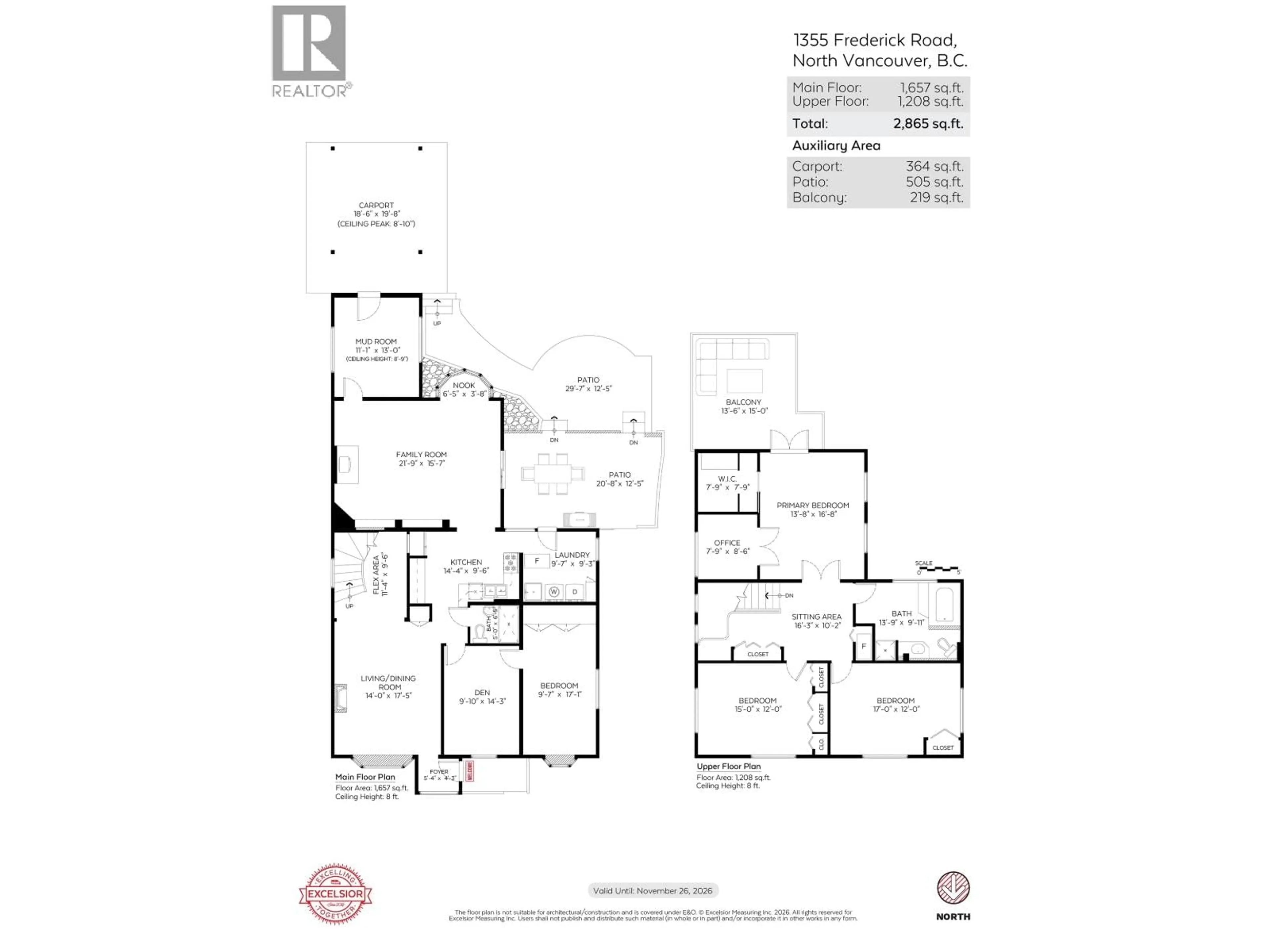 Floor plan for 1355 FREDERICK ROAD, North Vancouver British Columbia V7K1J5