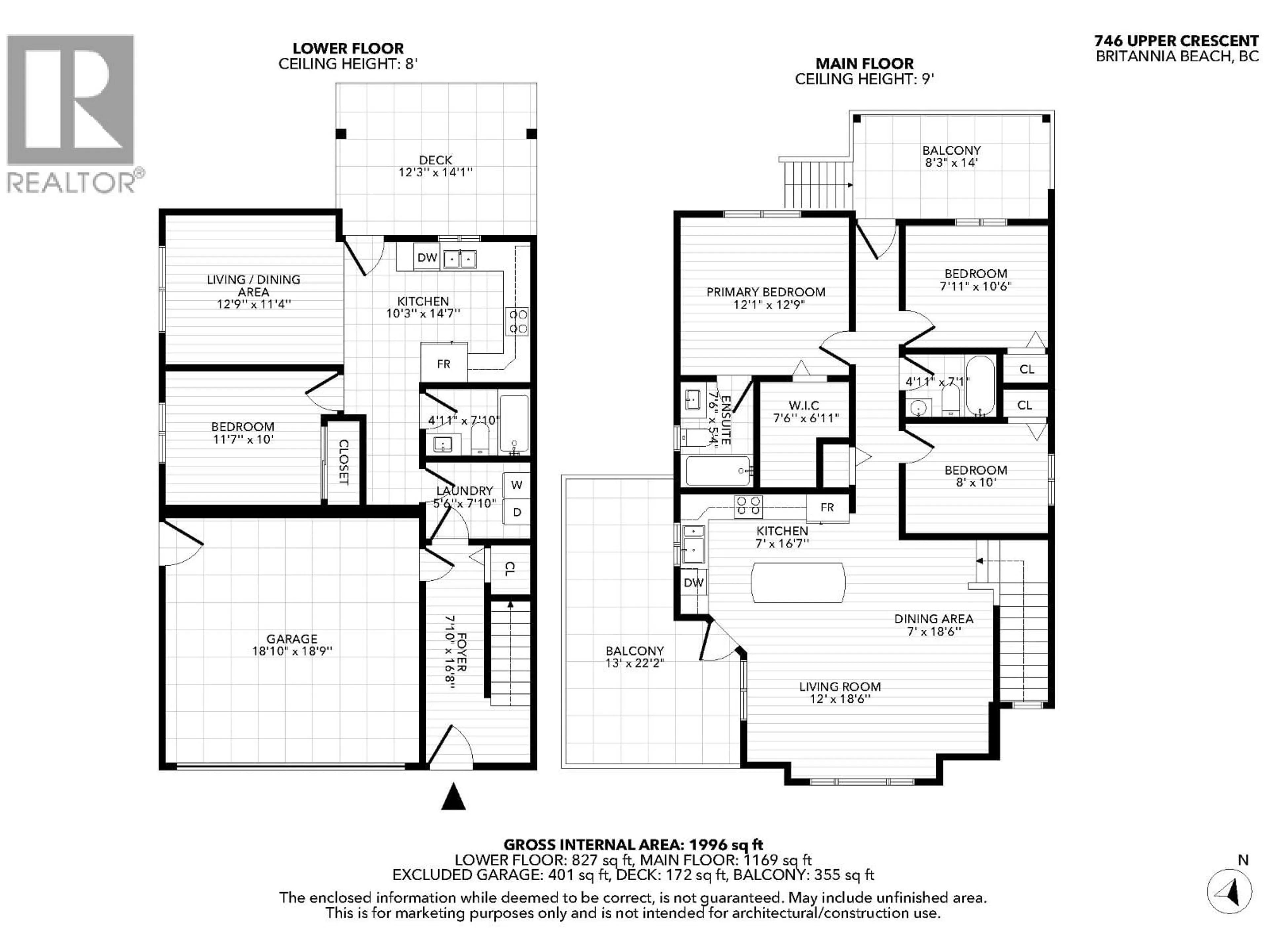 Floor plan for 746 UPPER CRESCENT, Squamish British Columbia V8B1J2