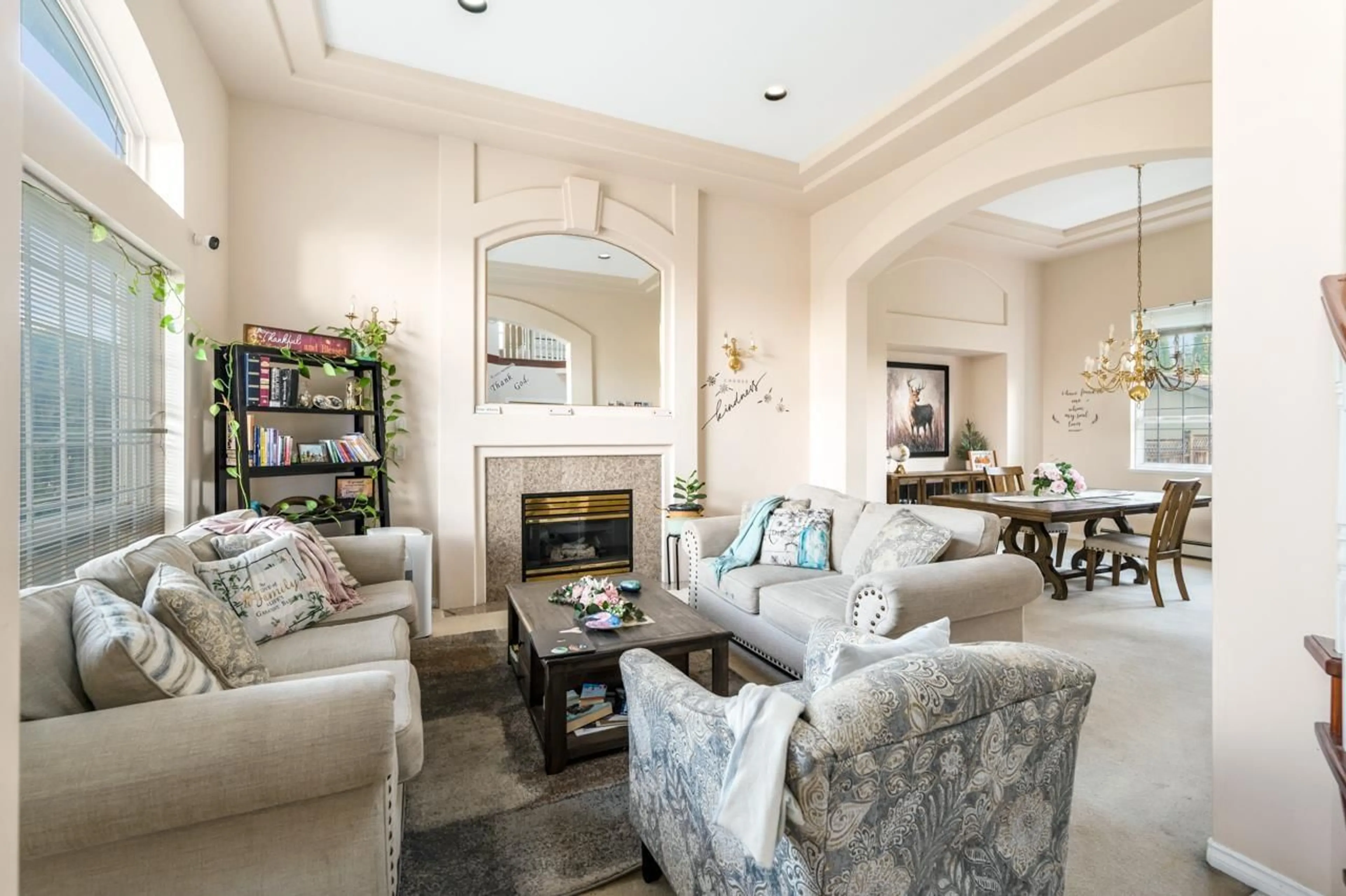 Living room with furniture, ceramic/tile floor for 16988 103A AVENUE, Surrey British Columbia V4N4N9