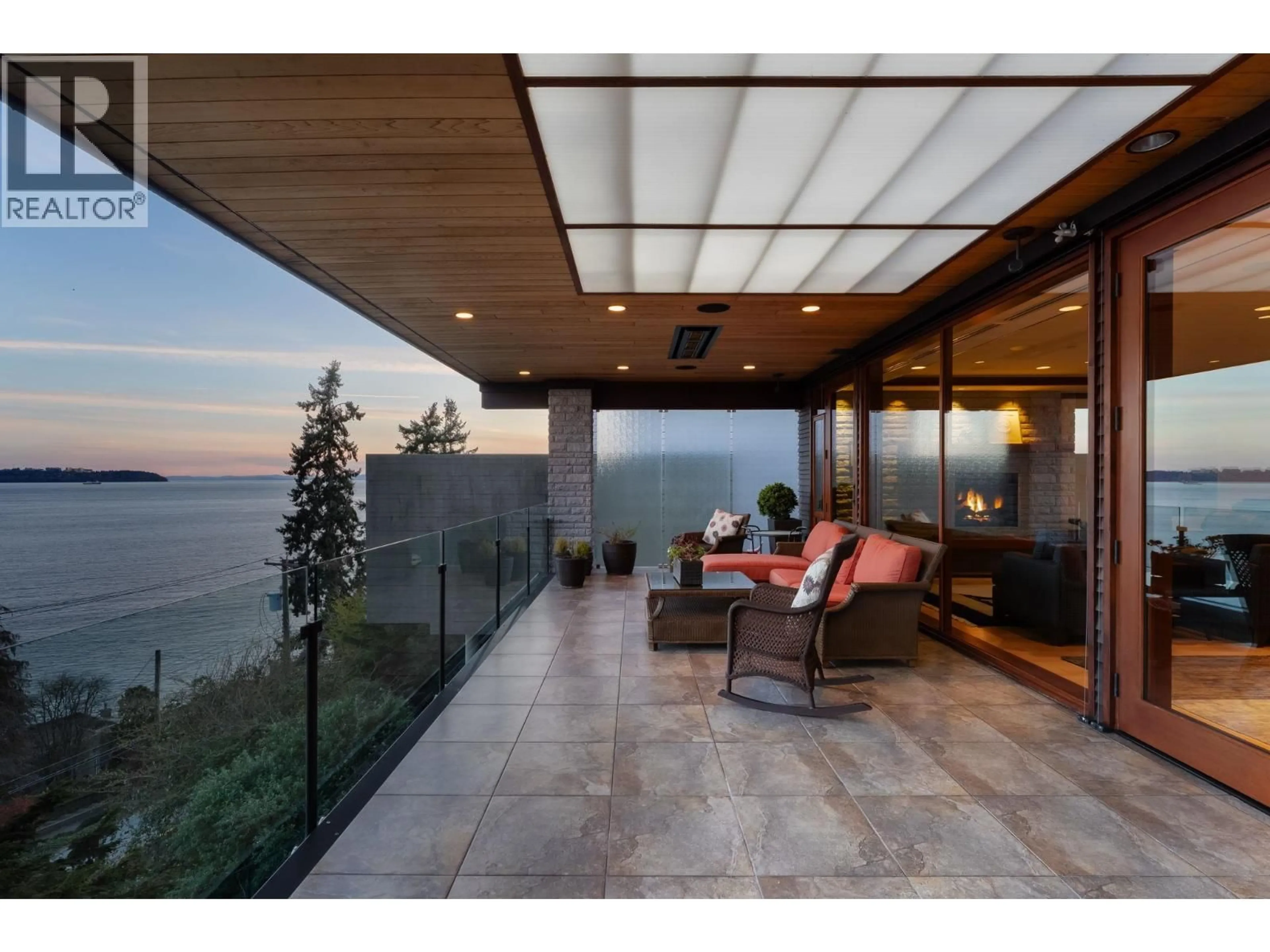 Patio, water/lake/river/ocean view for 3673 SUNSET LANE, West Vancouver British Columbia V7V0A9