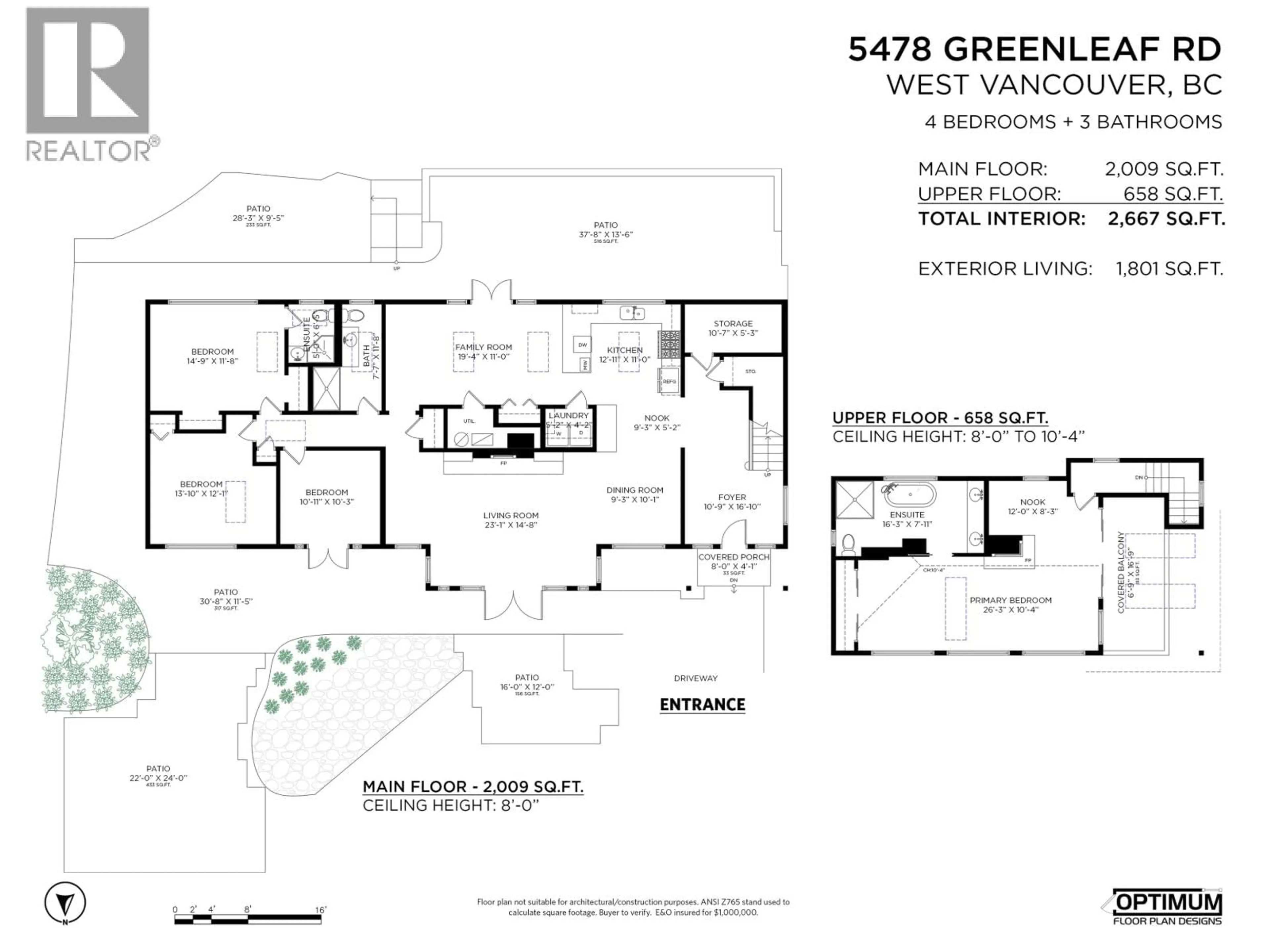 Floor plan for 5478 GREENLEAF ROAD, West Vancouver British Columbia V7W1N6