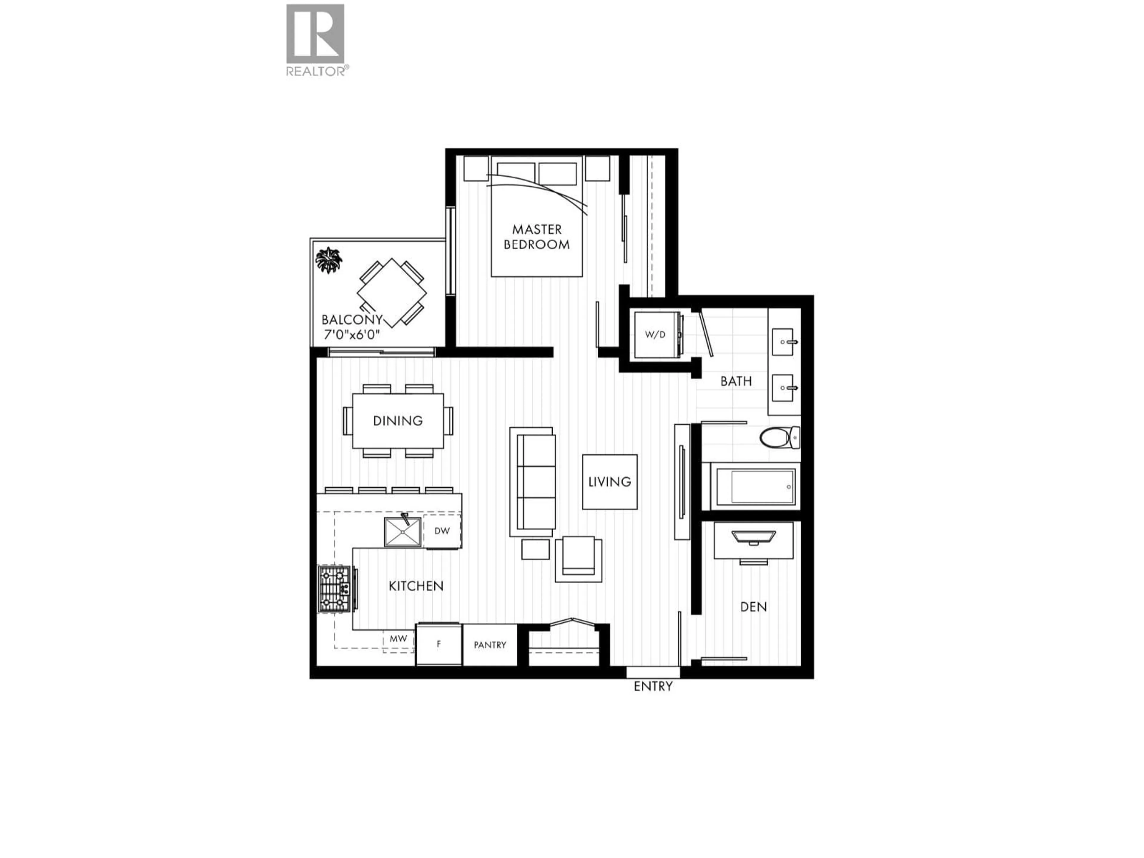 Floor plan for 626 - 3131 MURRAY STREET, Port Moody British Columbia V3H0L9