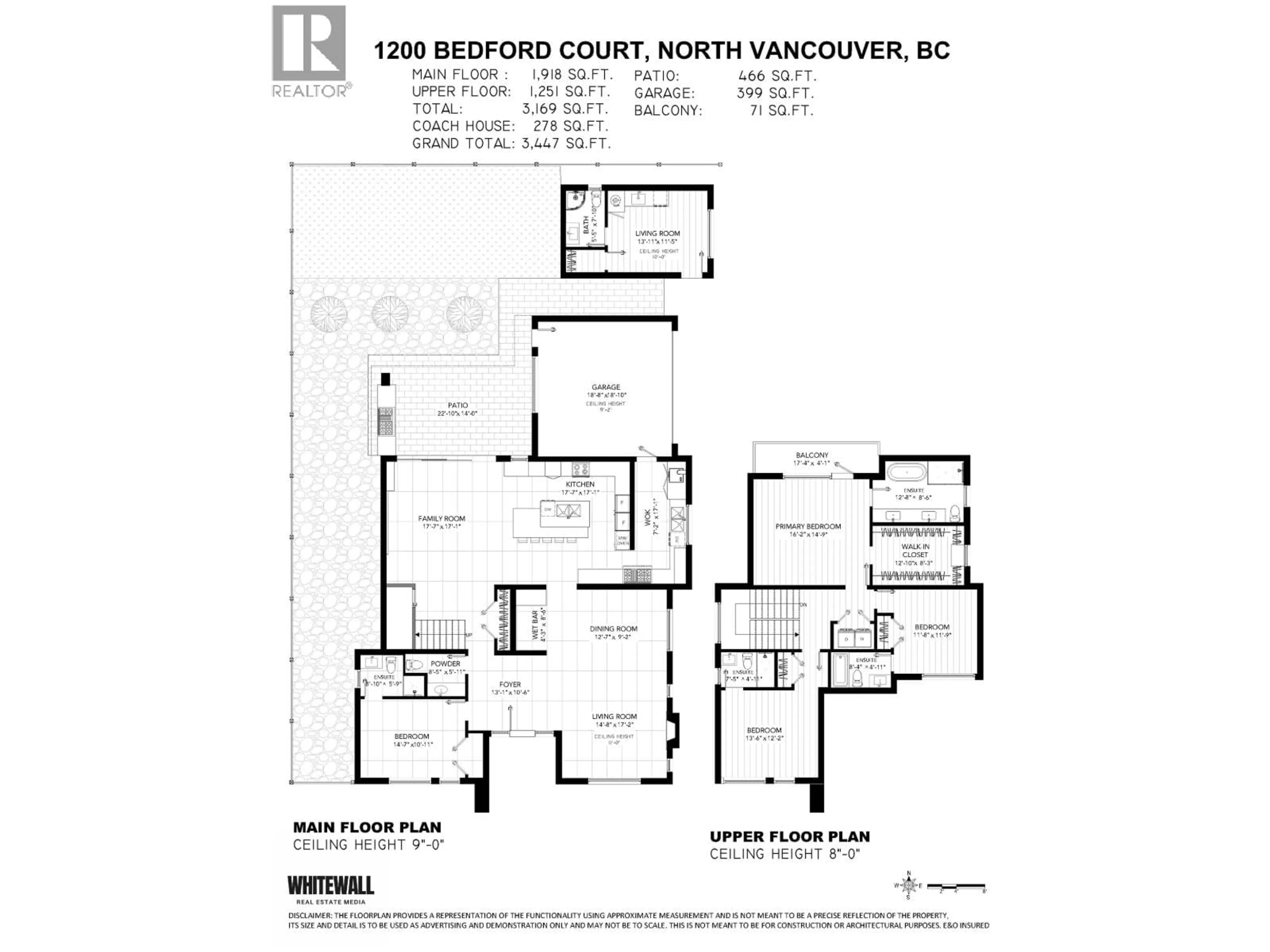 Floor plan for 1200 BEDFORD COURT, North Vancouver British Columbia V7R1L2