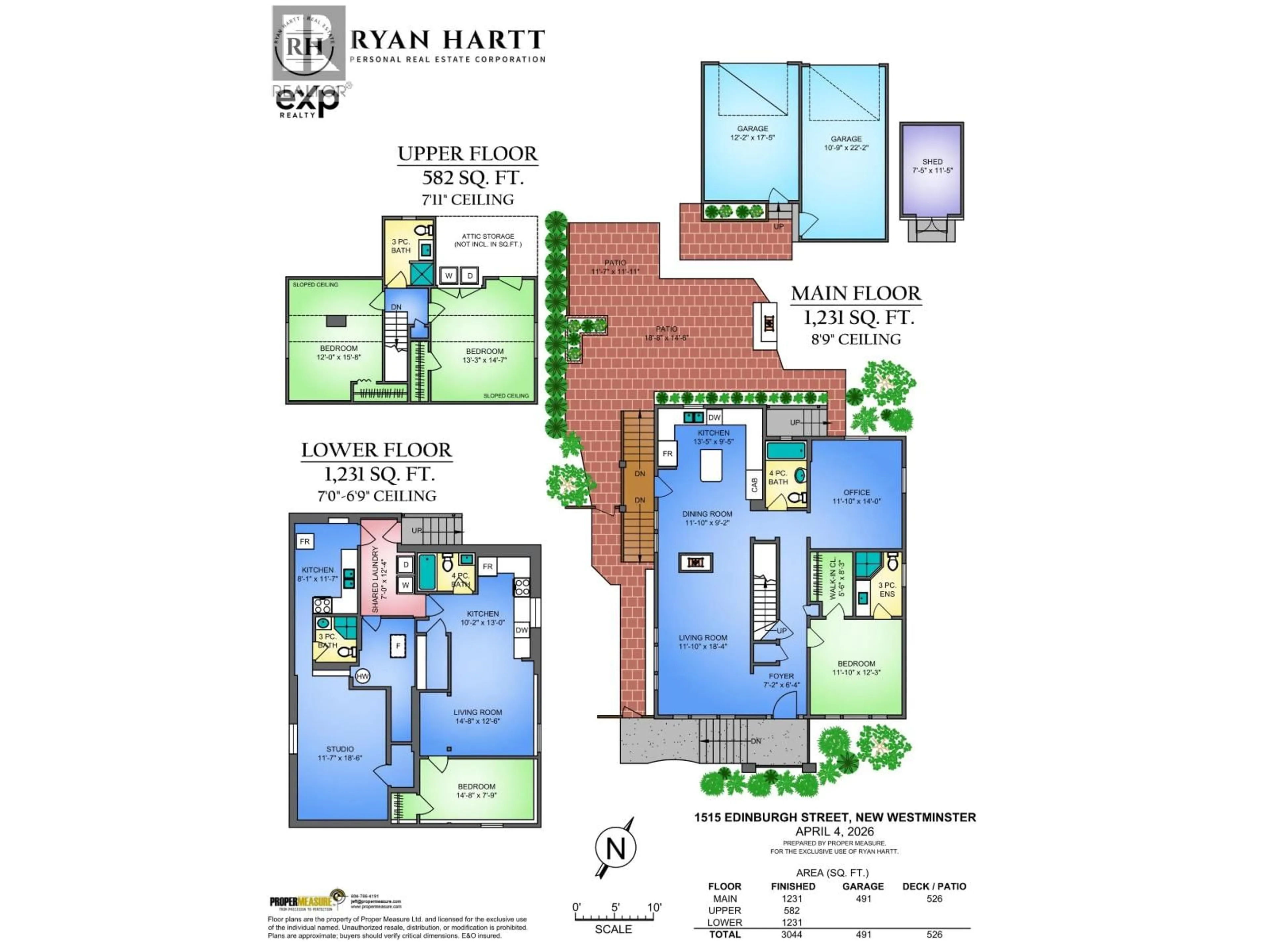 Floor plan for 1515 EDINBURGH STREET, New Westminster British Columbia V3M2W5