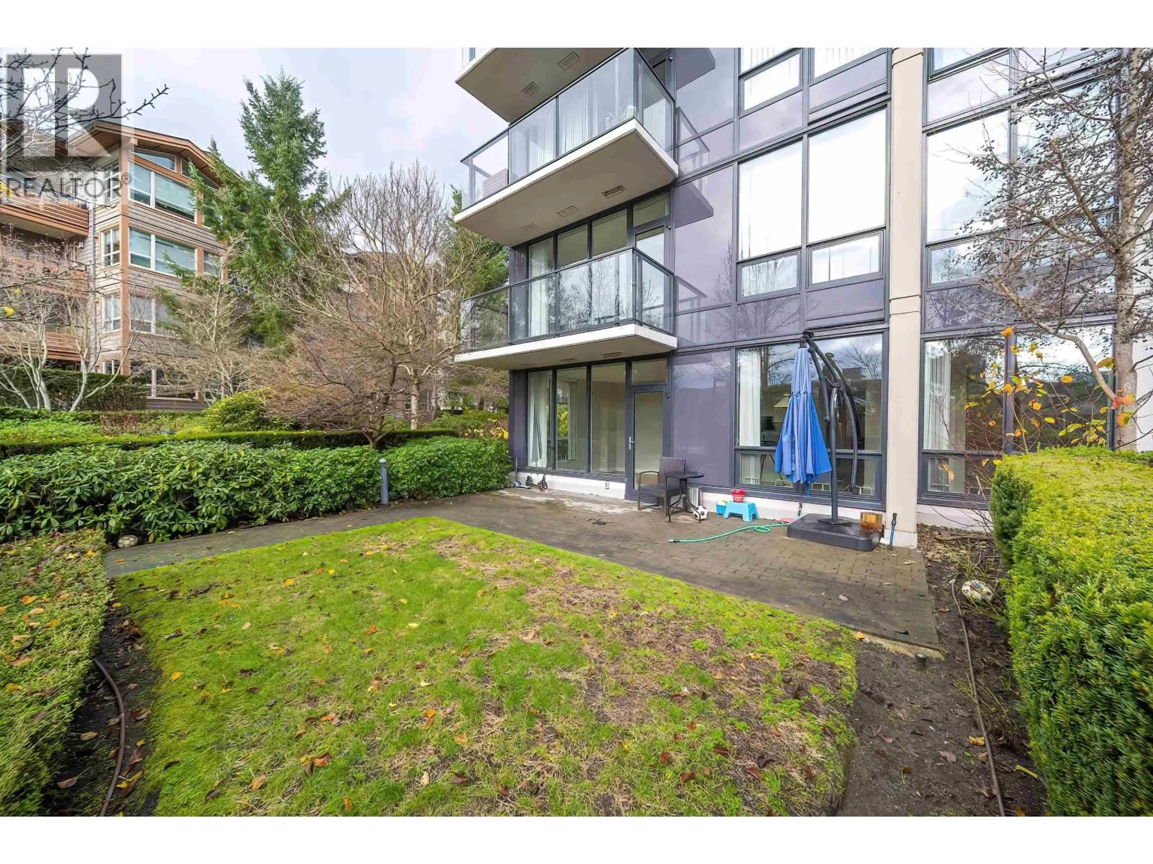 A pic from outside/outdoor area/front of a property/back of a property/a pic from drone, building for 107 - 5638 BIRNEY AVENUE, Vancouver British Columbia V6S0H8