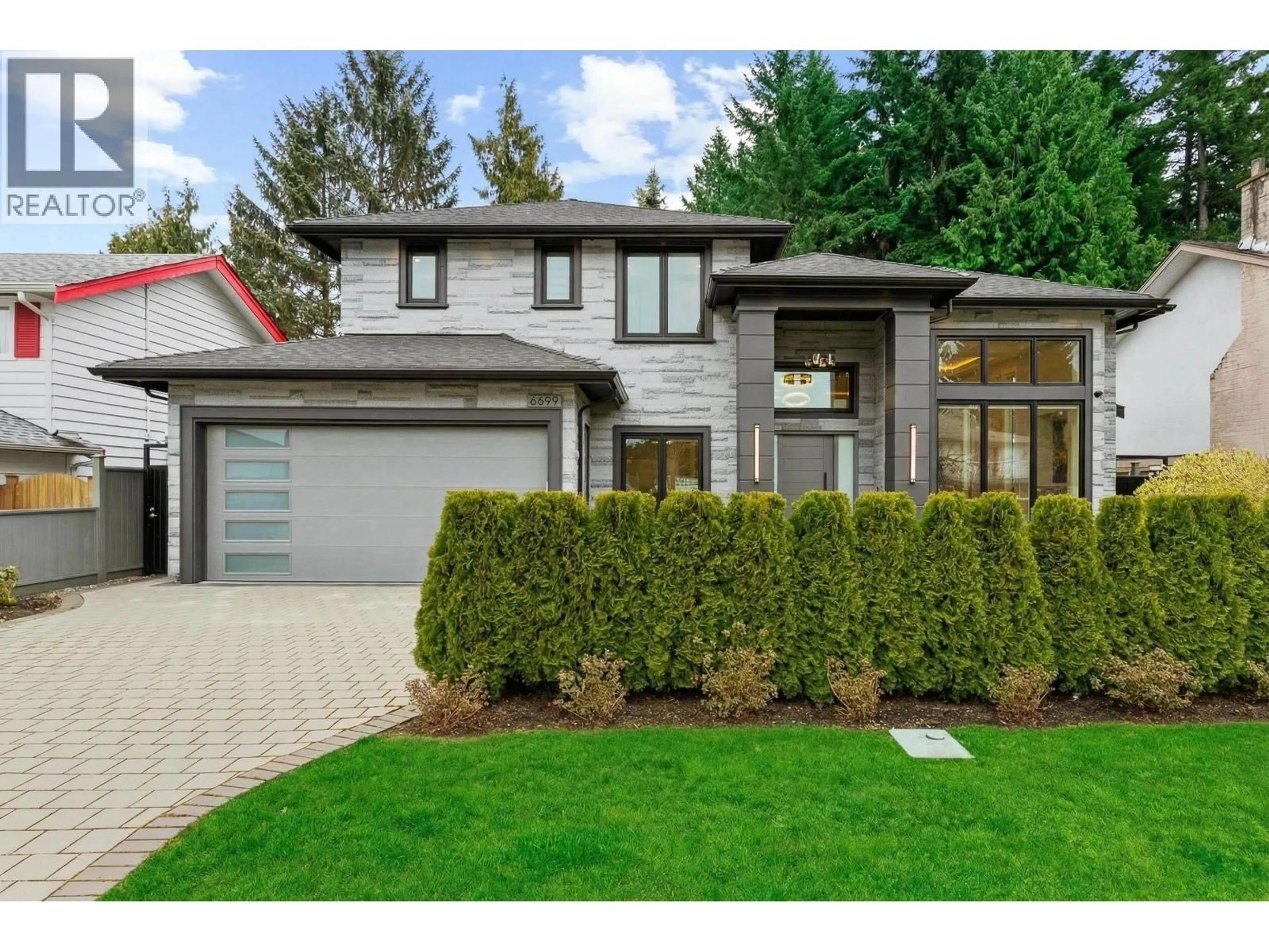 Home with brick exterior material, street for 6699 AZURE ROAD, Richmond British Columbia V7C2S7