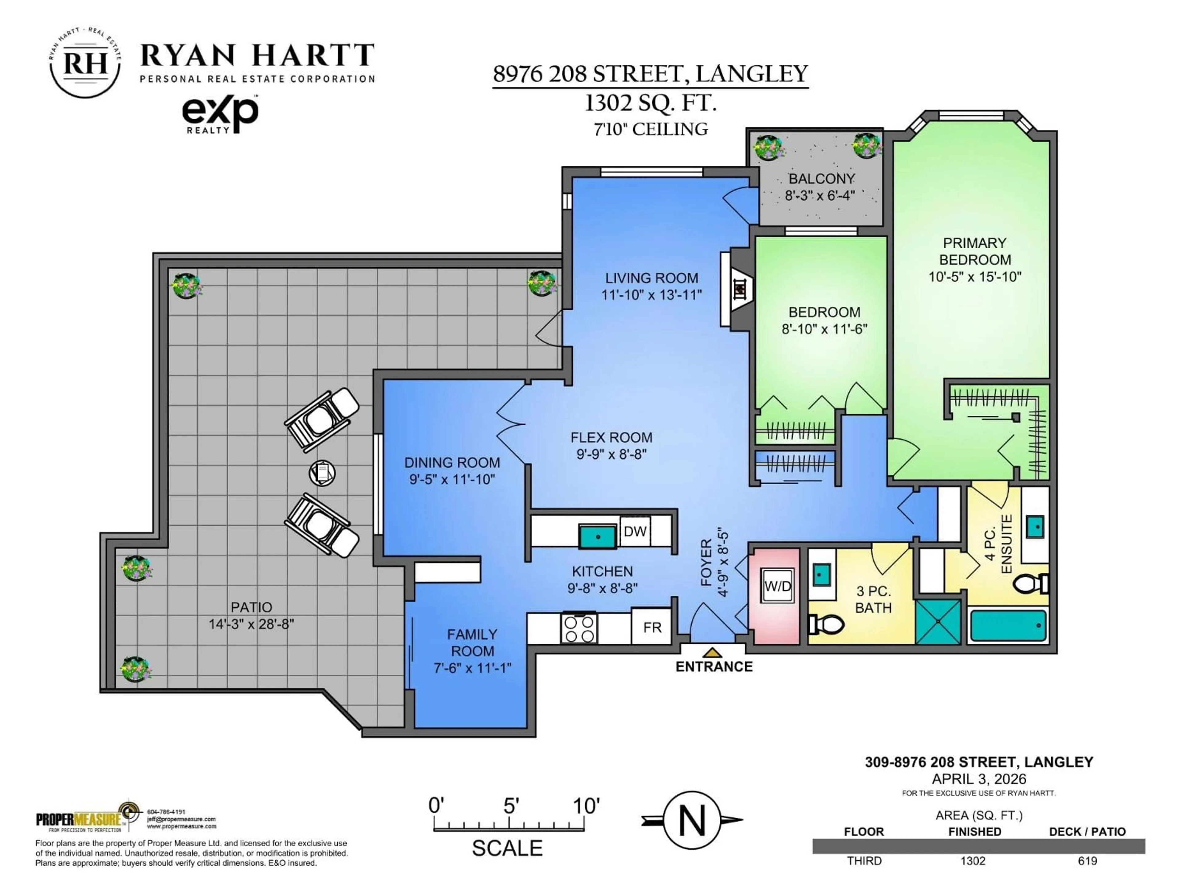 Floor plan for 309 - 8976 208 STREET, Langley British Columbia V1M2Y8