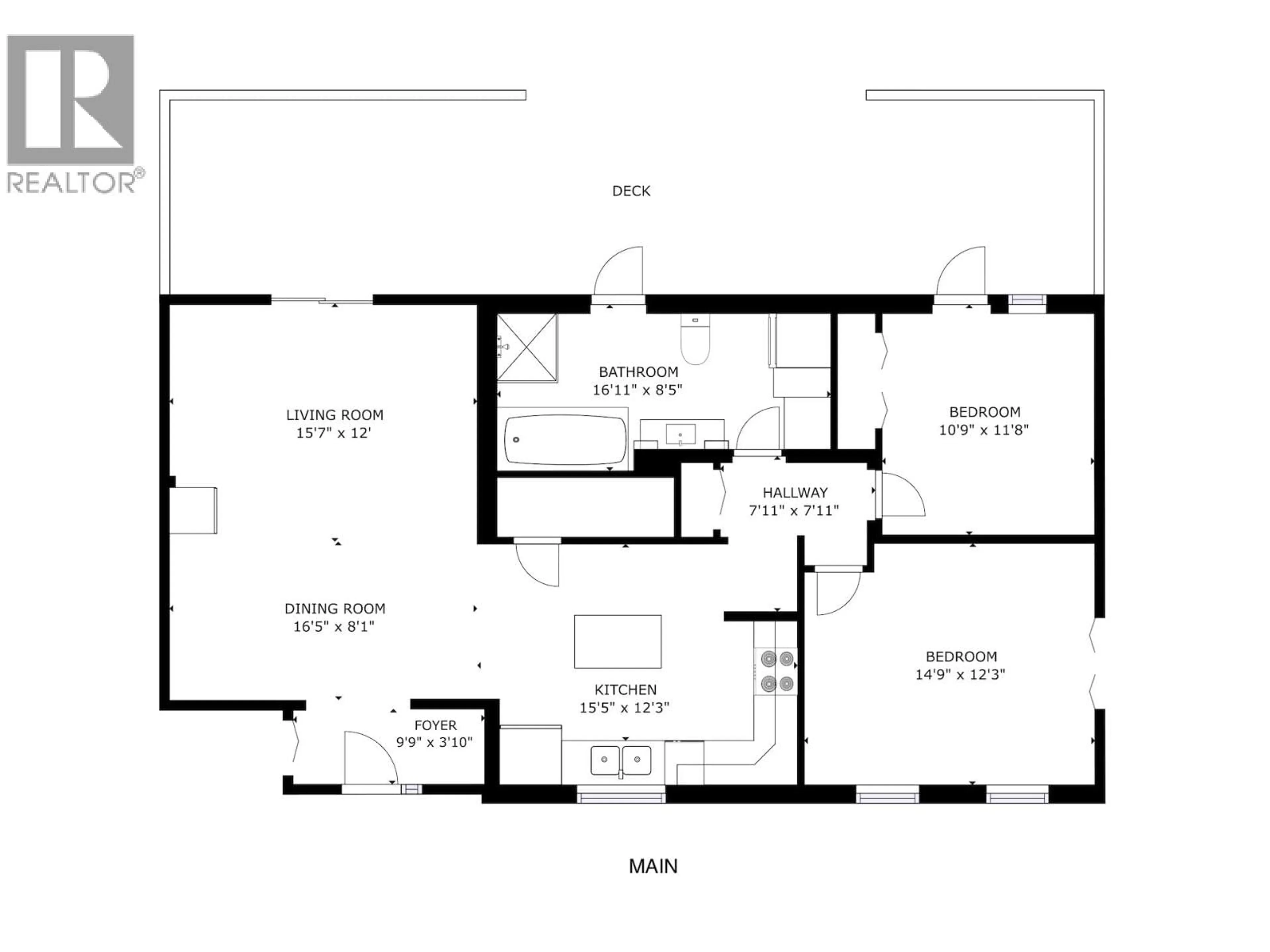 Floor plan for 9311 97 AVENUE, Fort St. John British Columbia V1J1M5