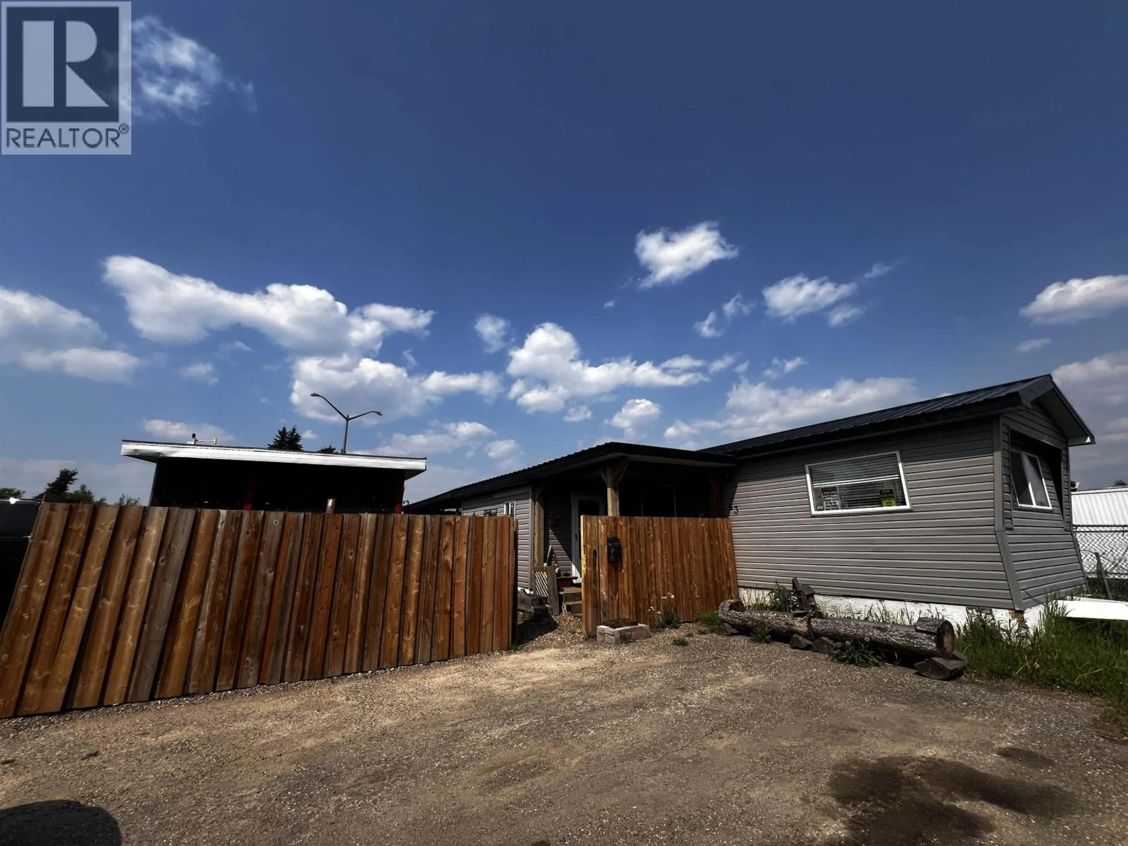 A pic from outside/outdoor area/front of a property/back of a property/a pic from drone, street for 43 - 8420 ALASKA ROAD, Fort St. John British Columbia V1J4J6