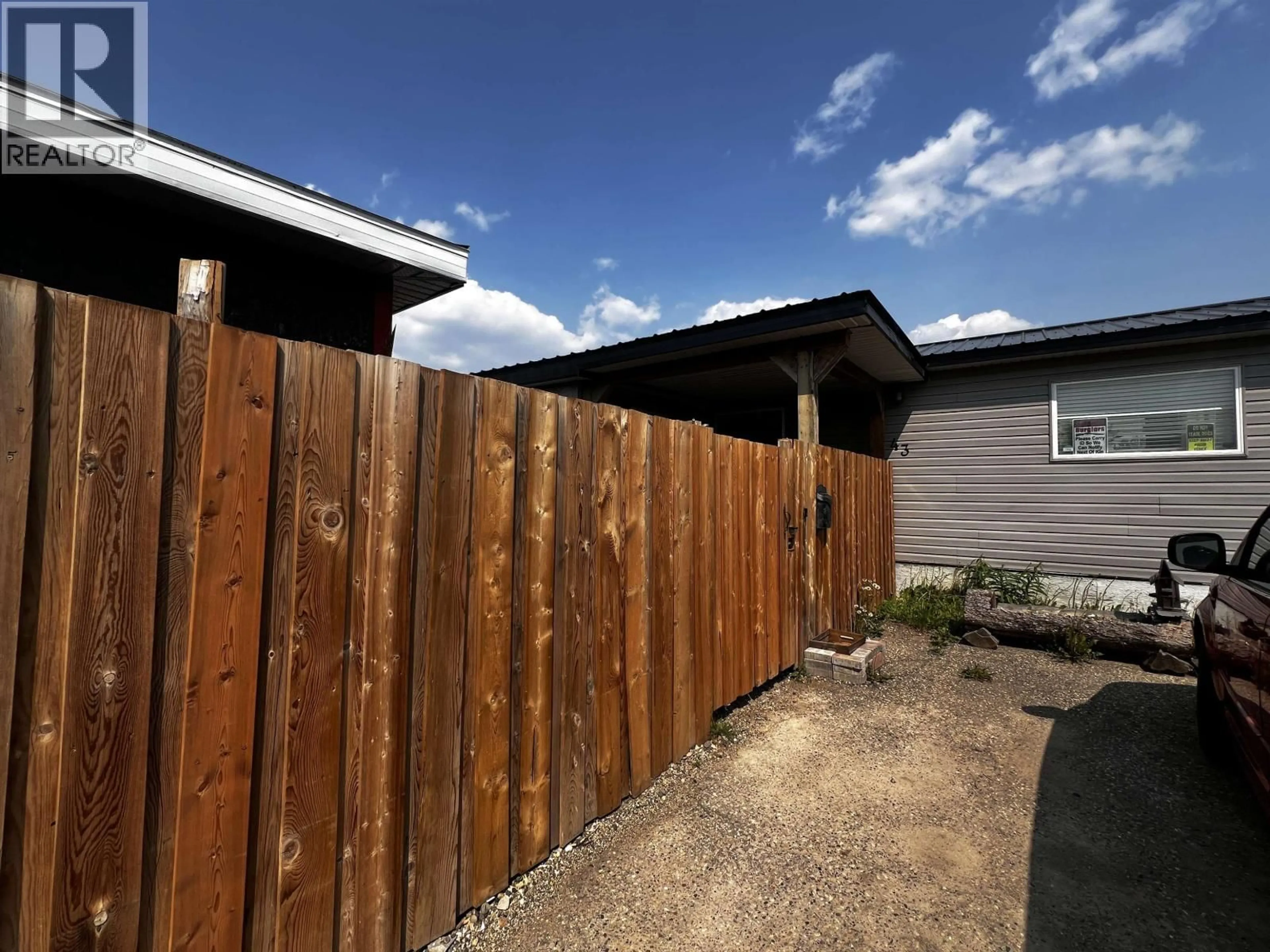 A pic from outside/outdoor area/front of a property/back of a property/a pic from drone, street for 43 - 8420 ALASKA ROAD, Fort St. John British Columbia V1J4J6