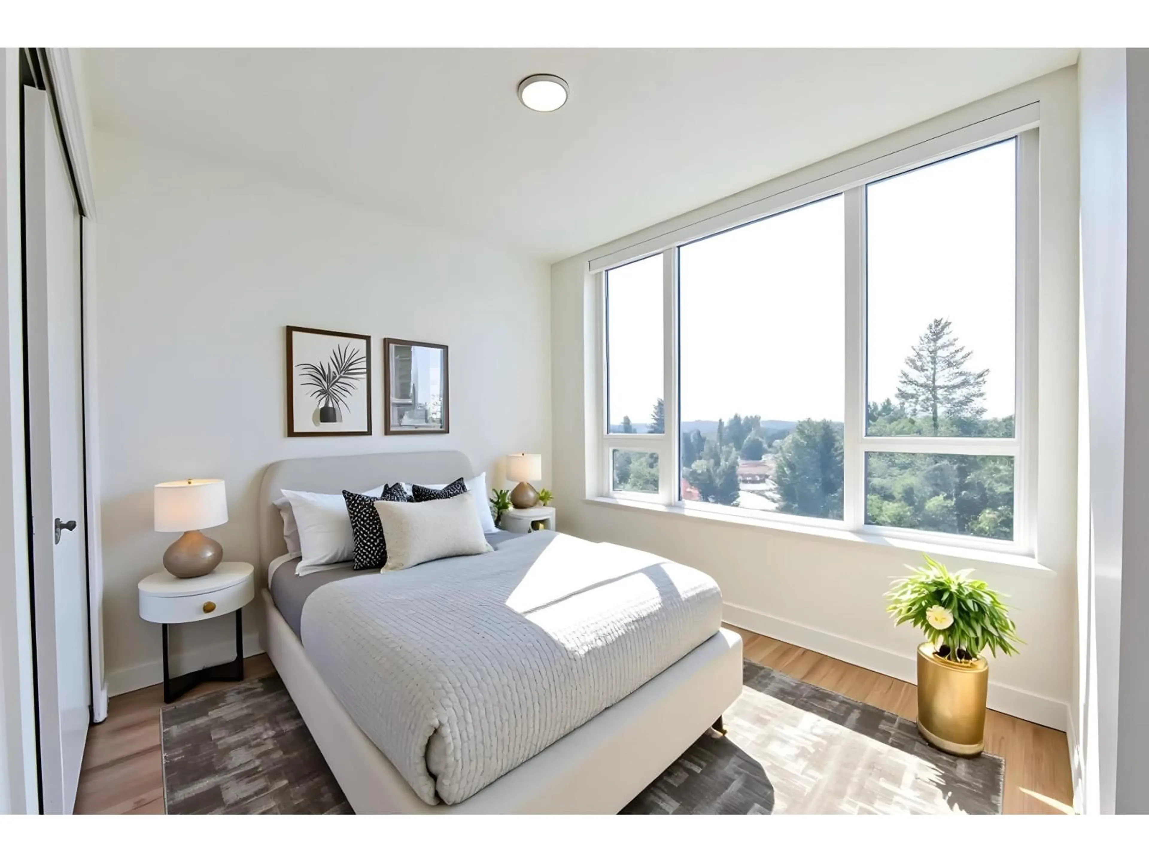 Bedroom with bed, unknown for 905 - 13359 OLD YALE ROAD, Surrey British Columbia V3T0S4