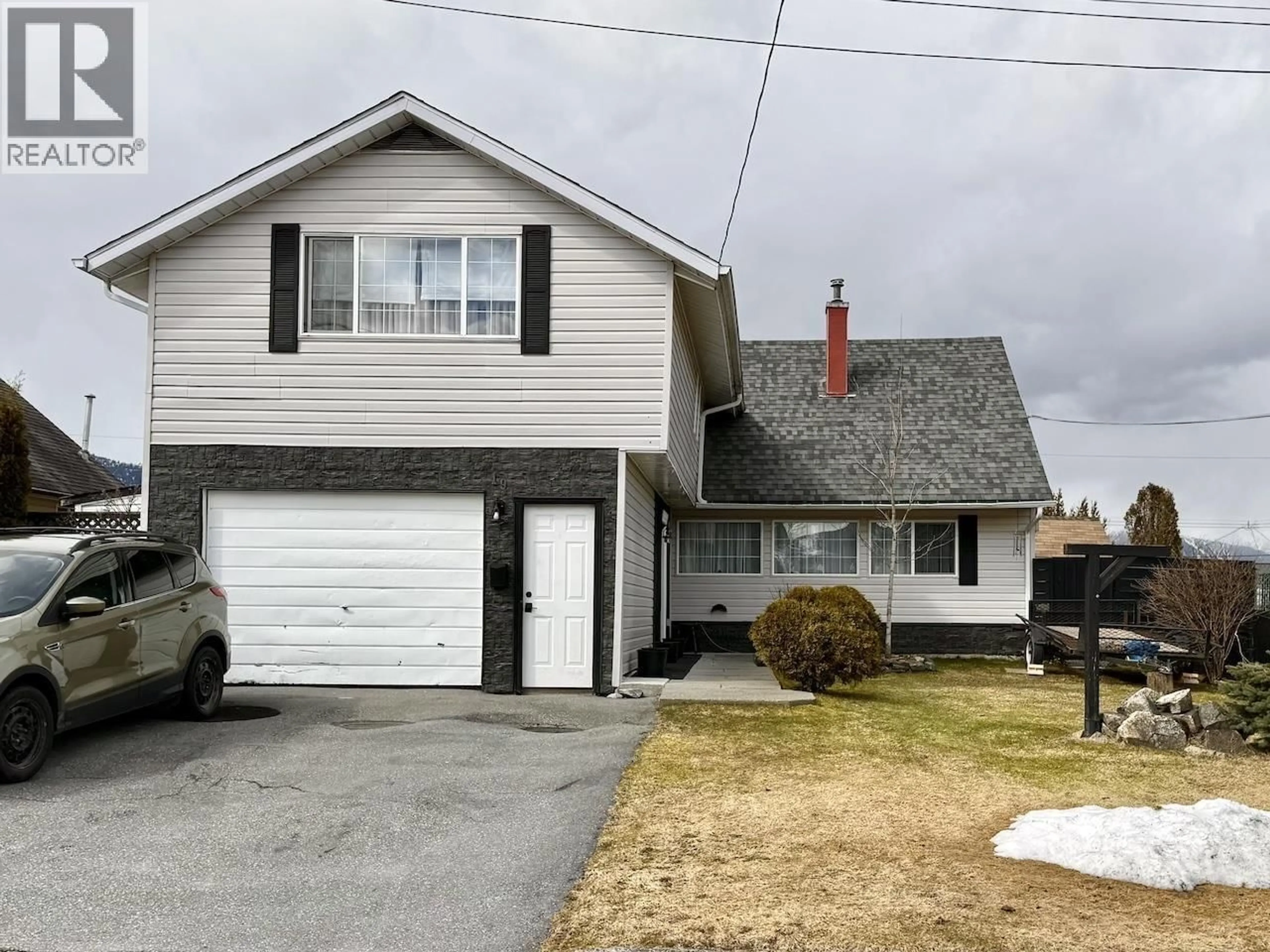 Home with vinyl exterior material, street for 19 SWALLOW STREET, Kitimat British Columbia V8C1K6