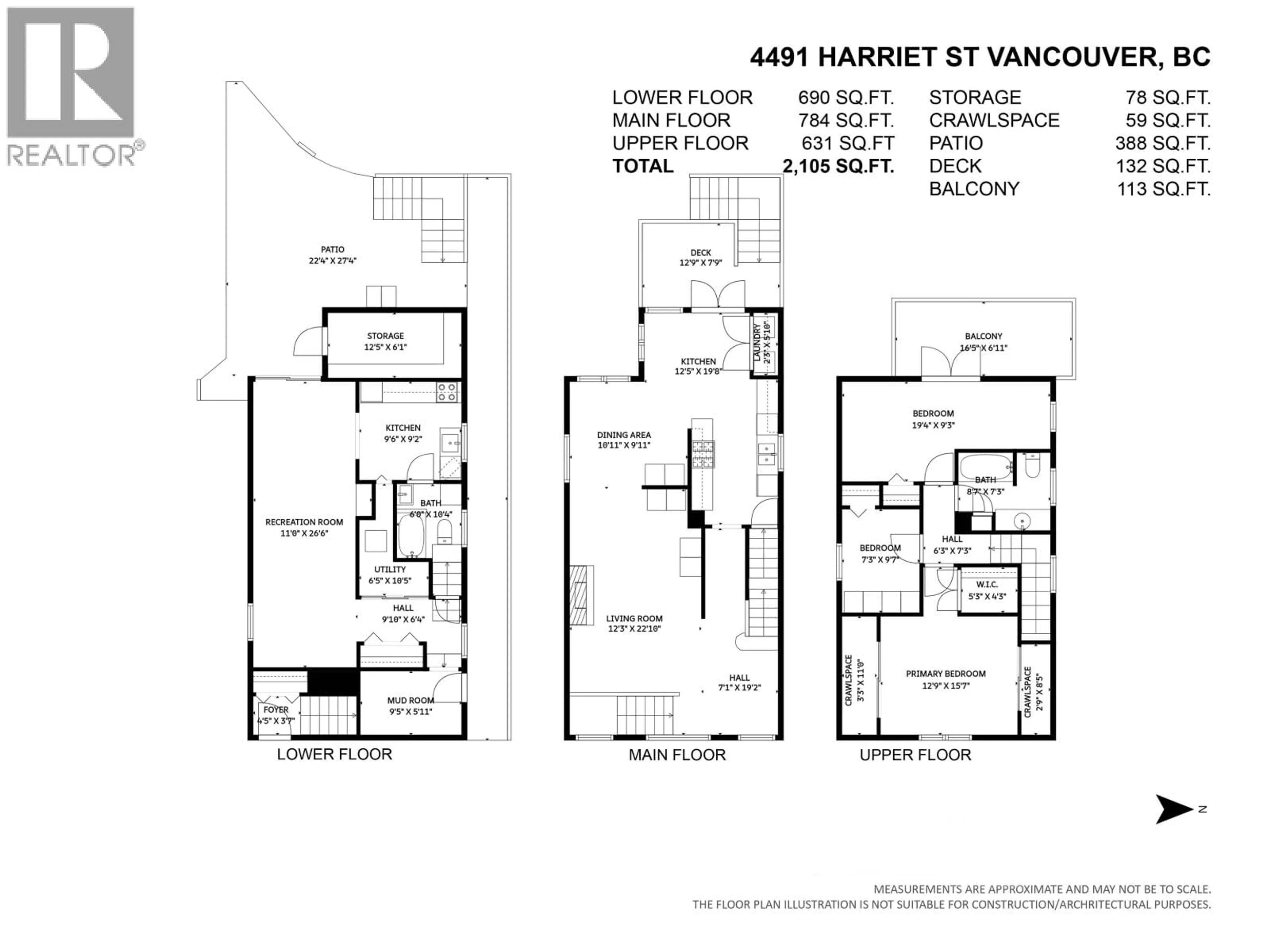 Floor plan for 4491 HARRIET STREET, Vancouver British Columbia V5V4K4