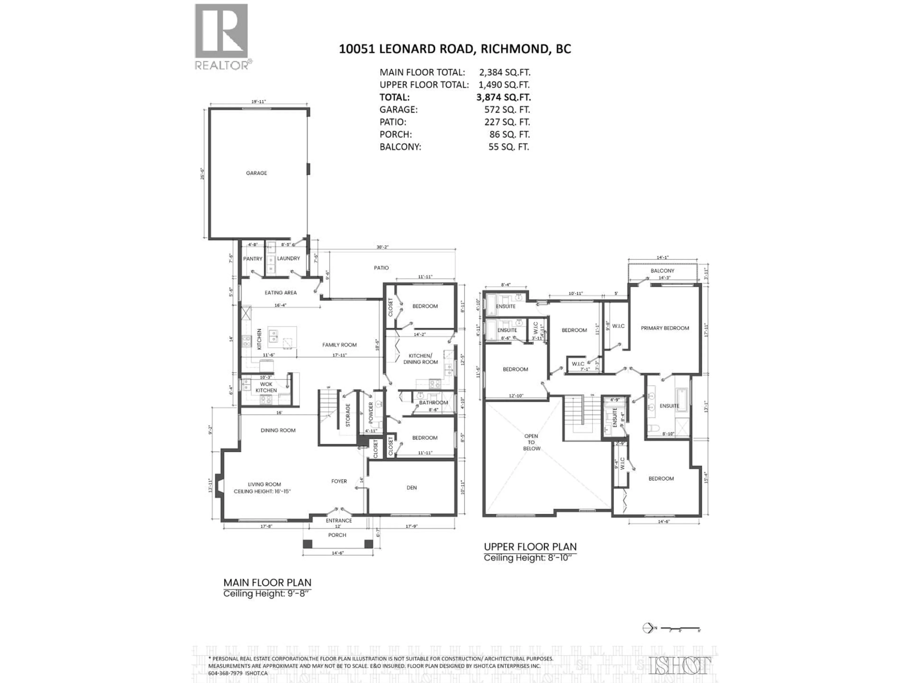 Floor plan for 10051 LEONARD ROAD, Richmond British Columbia V7A2N4