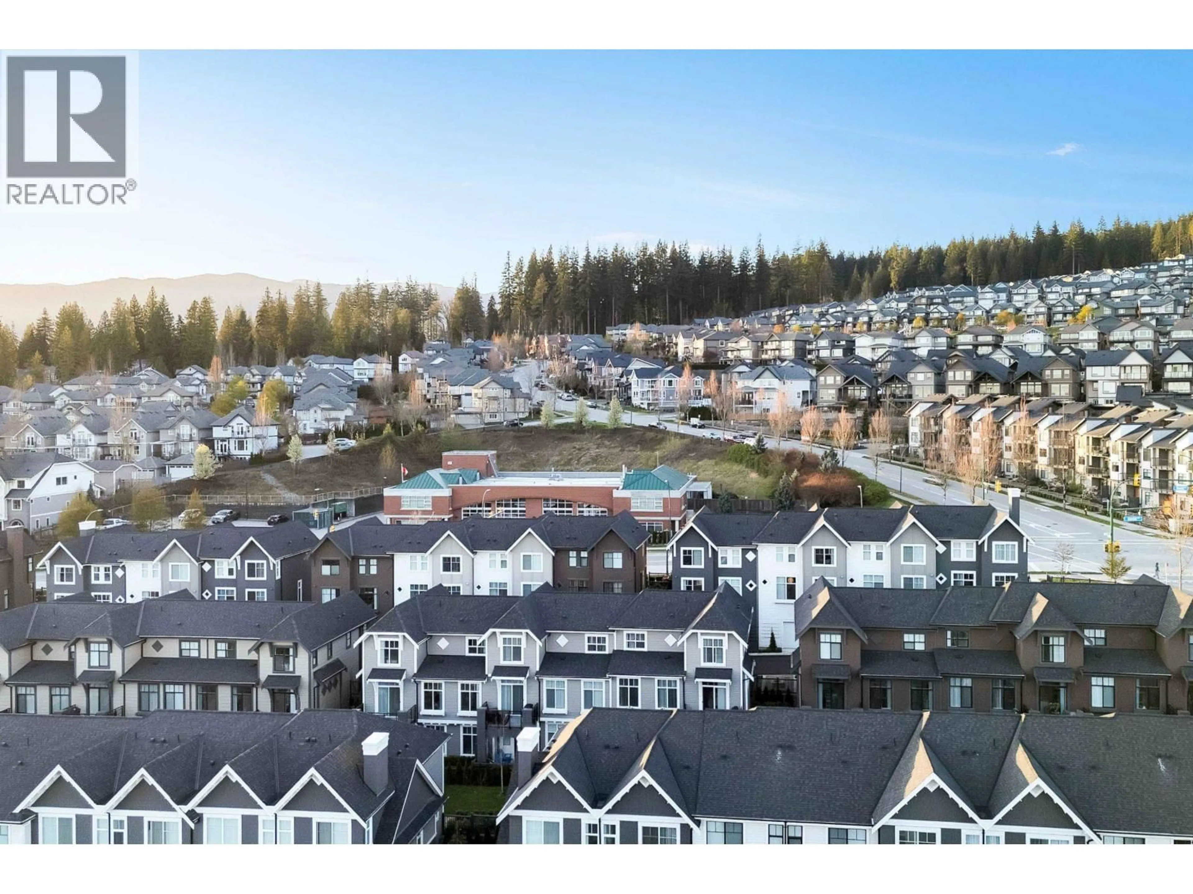 A pic from outside/outdoor area/front of a property/back of a property/a pic from drone, mountain view for 101 - 1331 OLMSTED STREET, Coquitlam British Columbia V3E0T3