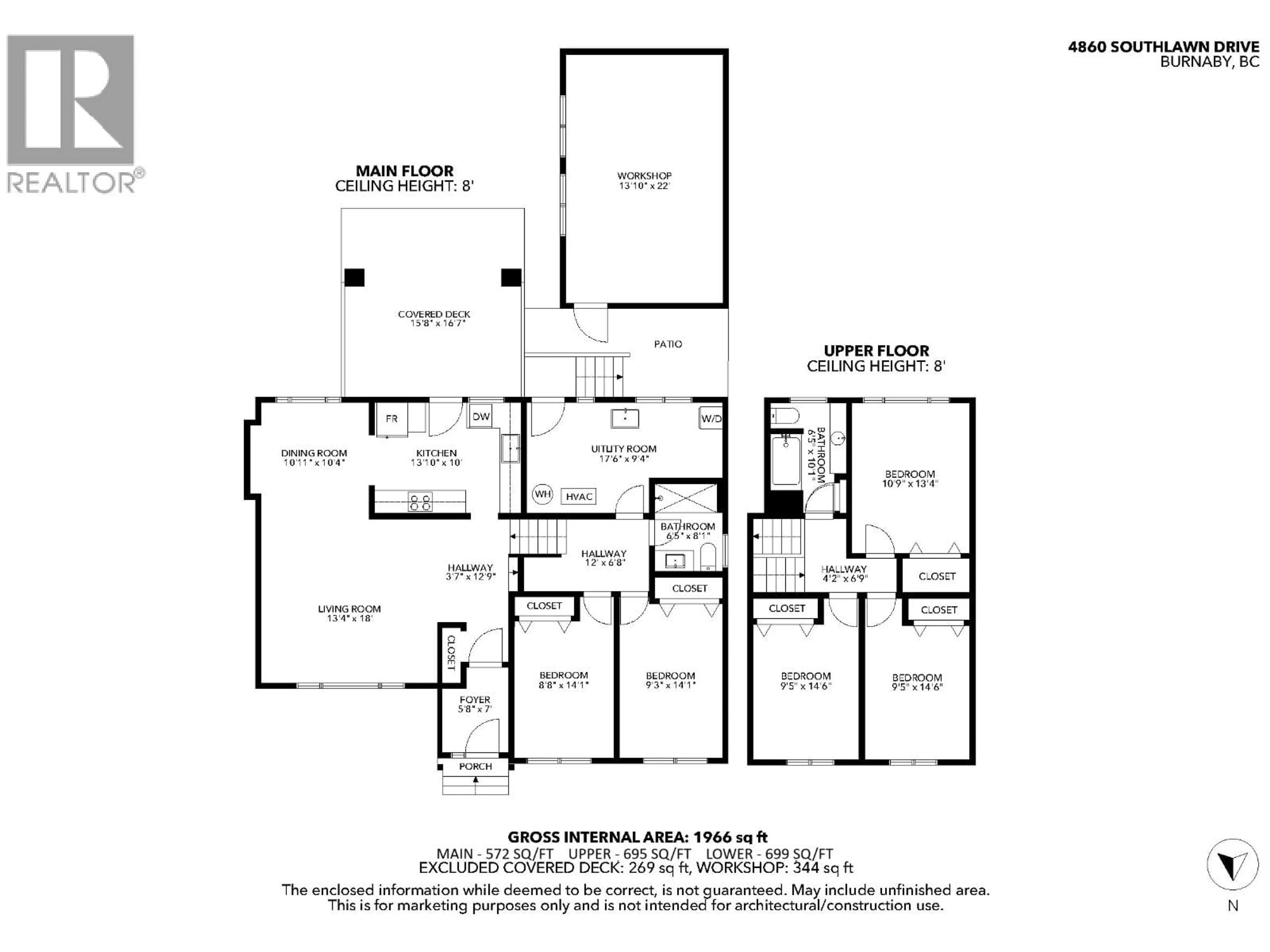 Floor plan for 4860 SOUTHLAWN DRIVE, Burnaby British Columbia V5C3S6