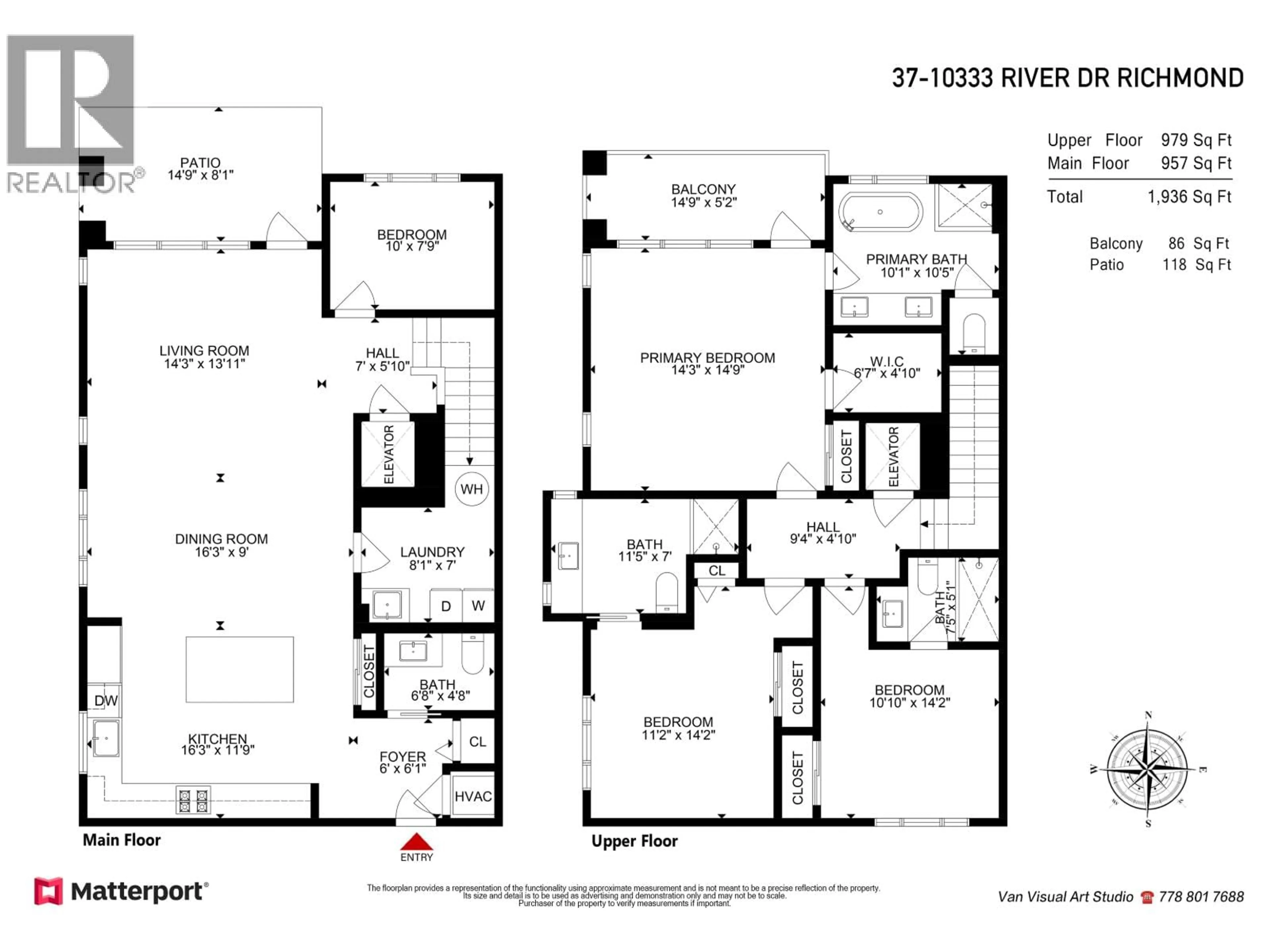 Floor plan for 37 - 10333 RIVER DRIVE, Richmond British Columbia V6X0X4