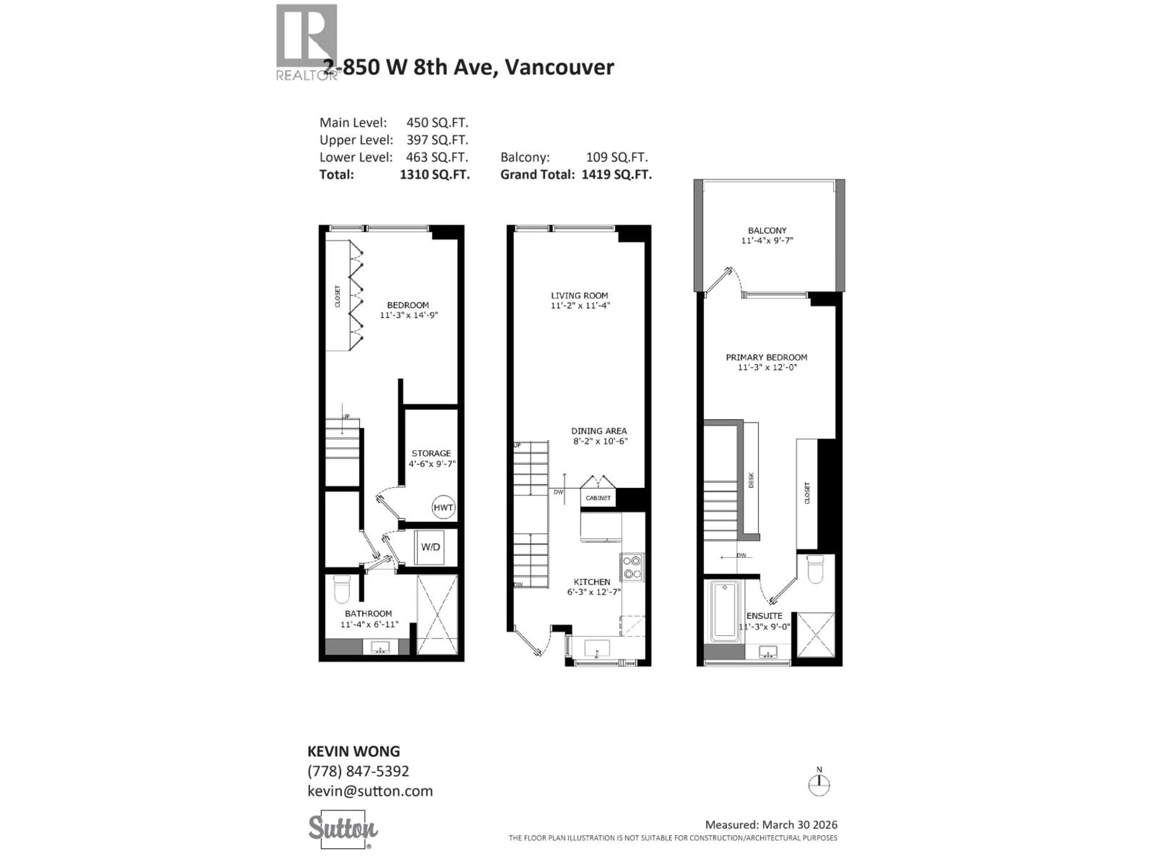 Floor plan for 2 - 850 8TH AVENUE, Vancouver British Columbia V5Z1E2