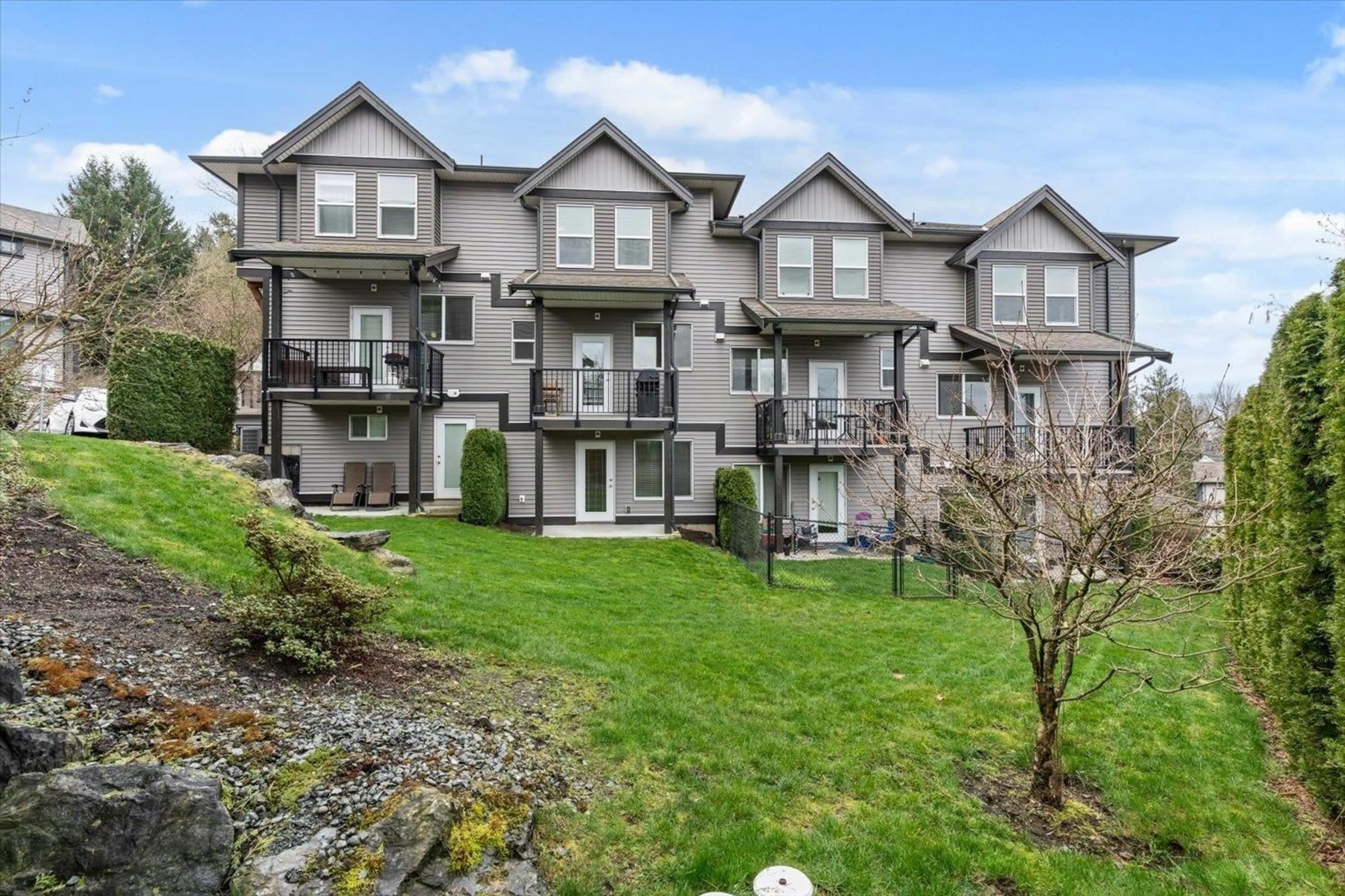 A pic from outside/outdoor area/front of a property/back of a property/a pic from drone, mountain view for 21 - 5756 PROMONTORY ROAD, Chilliwack British Columbia V2R0V8