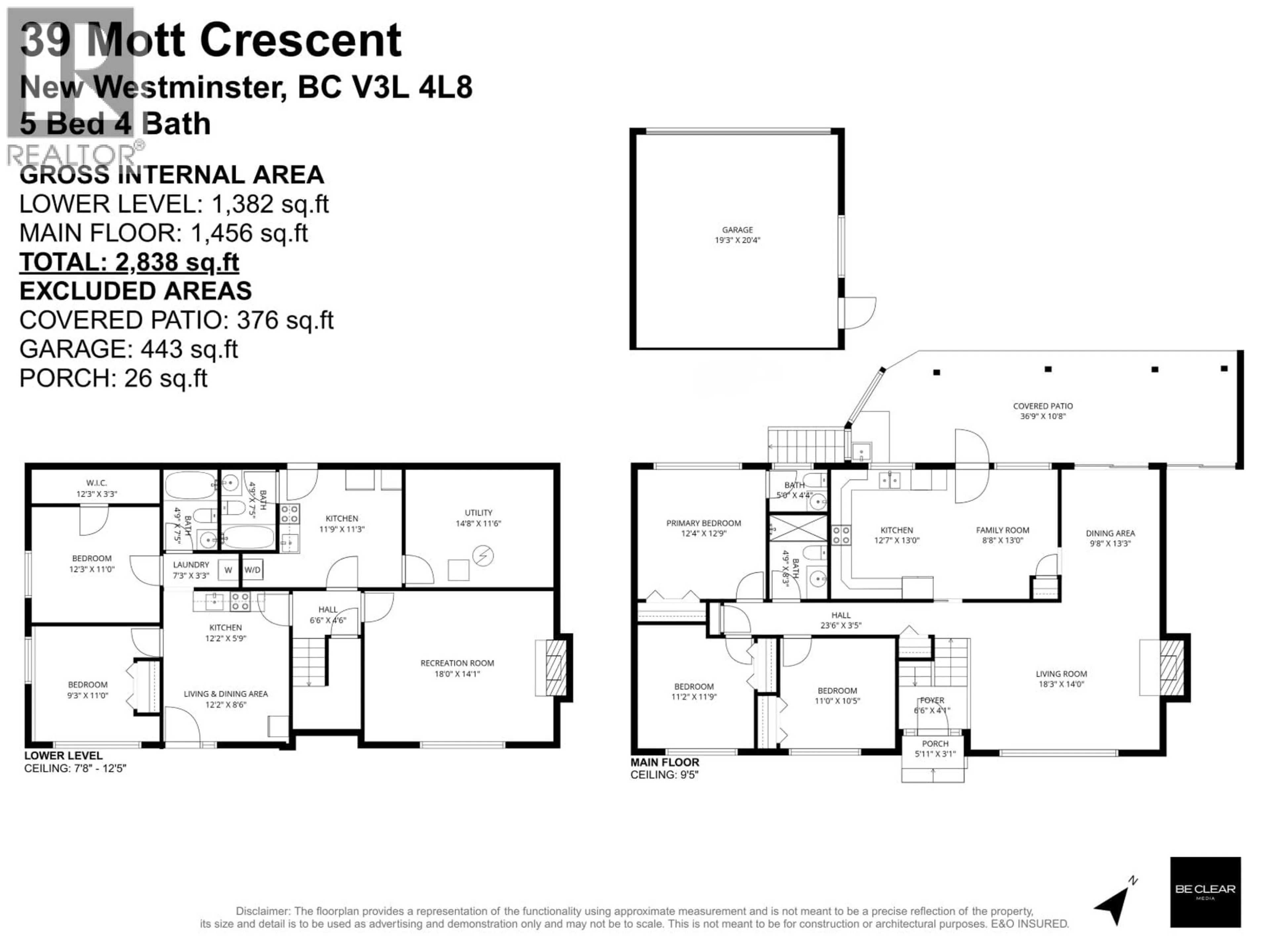Floor plan for 39 MOTT CRESCENT, New Westminster British Columbia V3L4L8