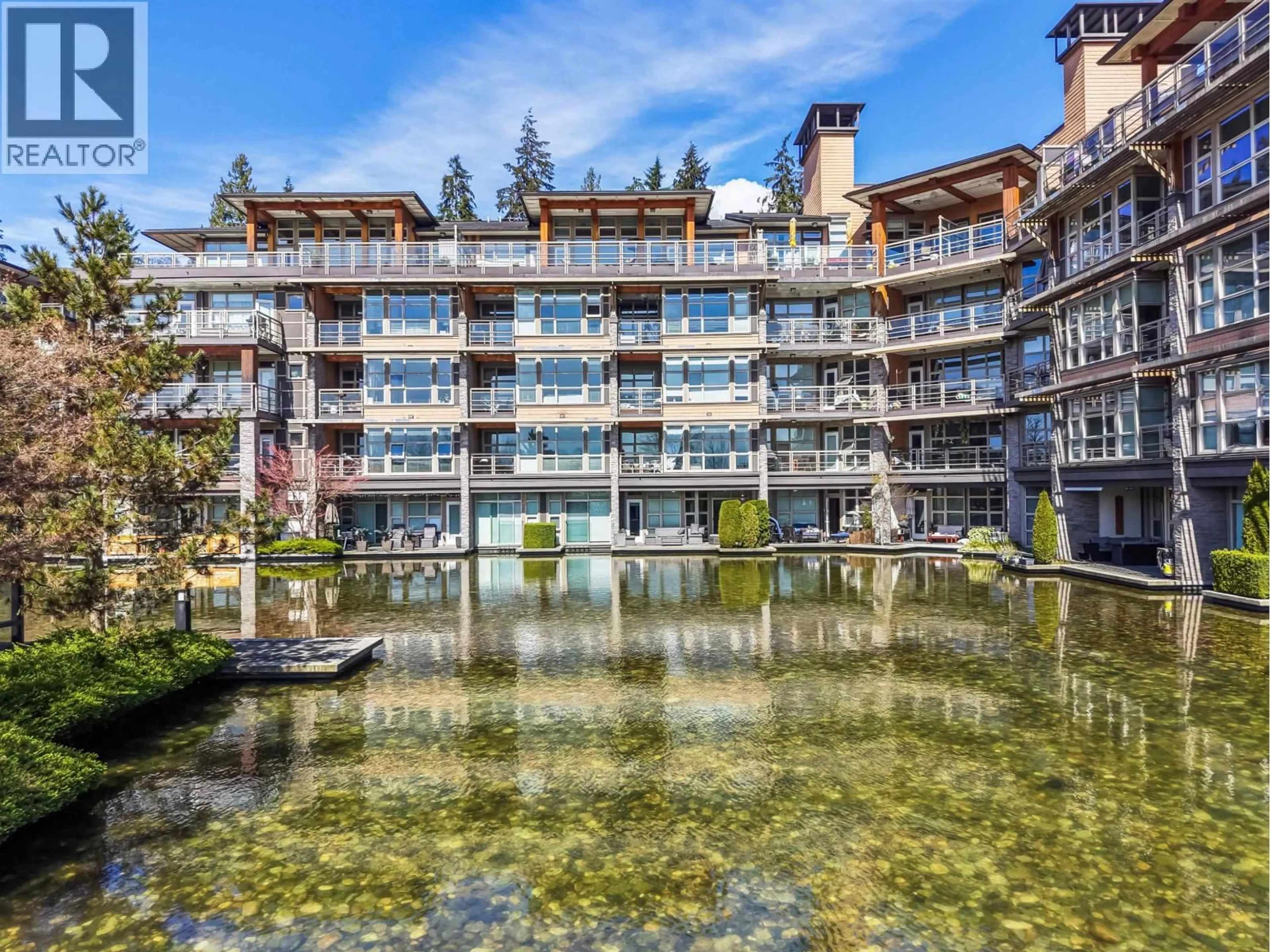 Patio, water/lake/river/ocean view for 418 - 3606 ALDERCREST DRIVE, North Vancouver British Columbia V7G0A3