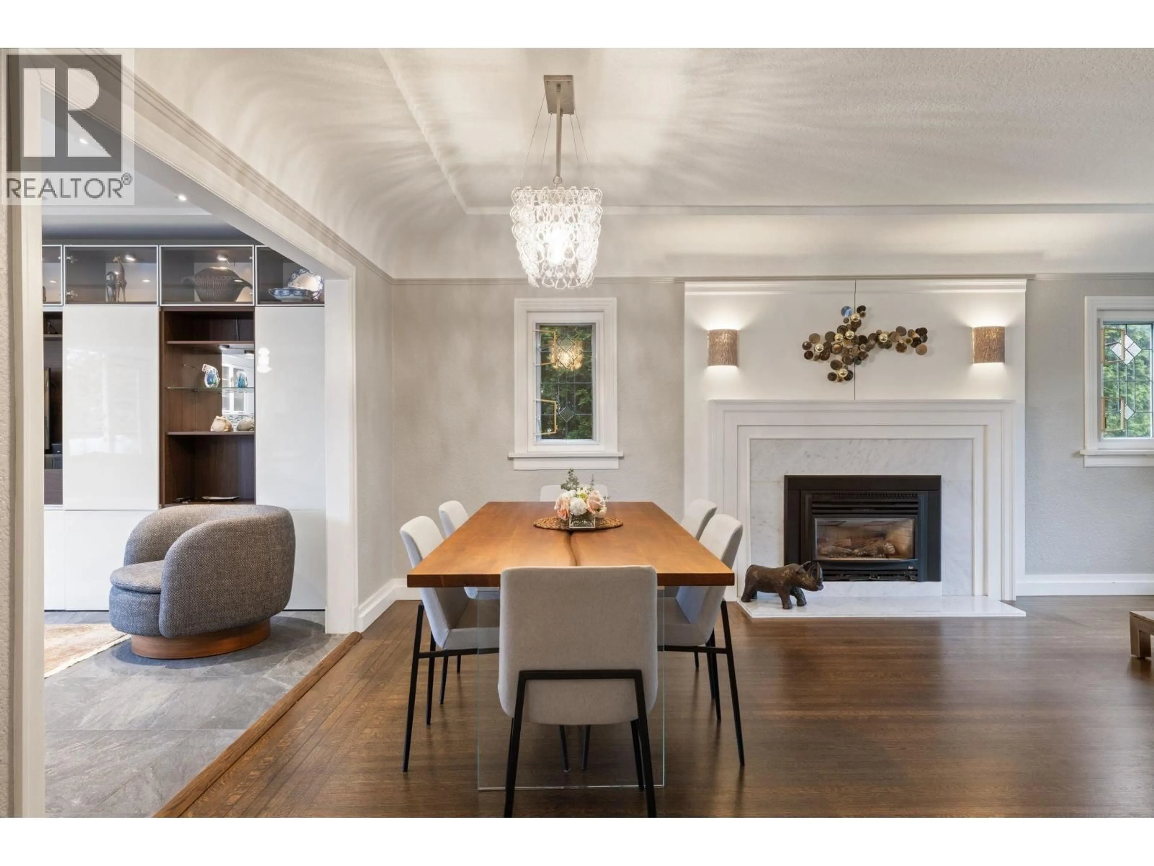 Dining room, wood/laminate floor for 2907 30TH AVENUE, Vancouver British Columbia V6L1Z3