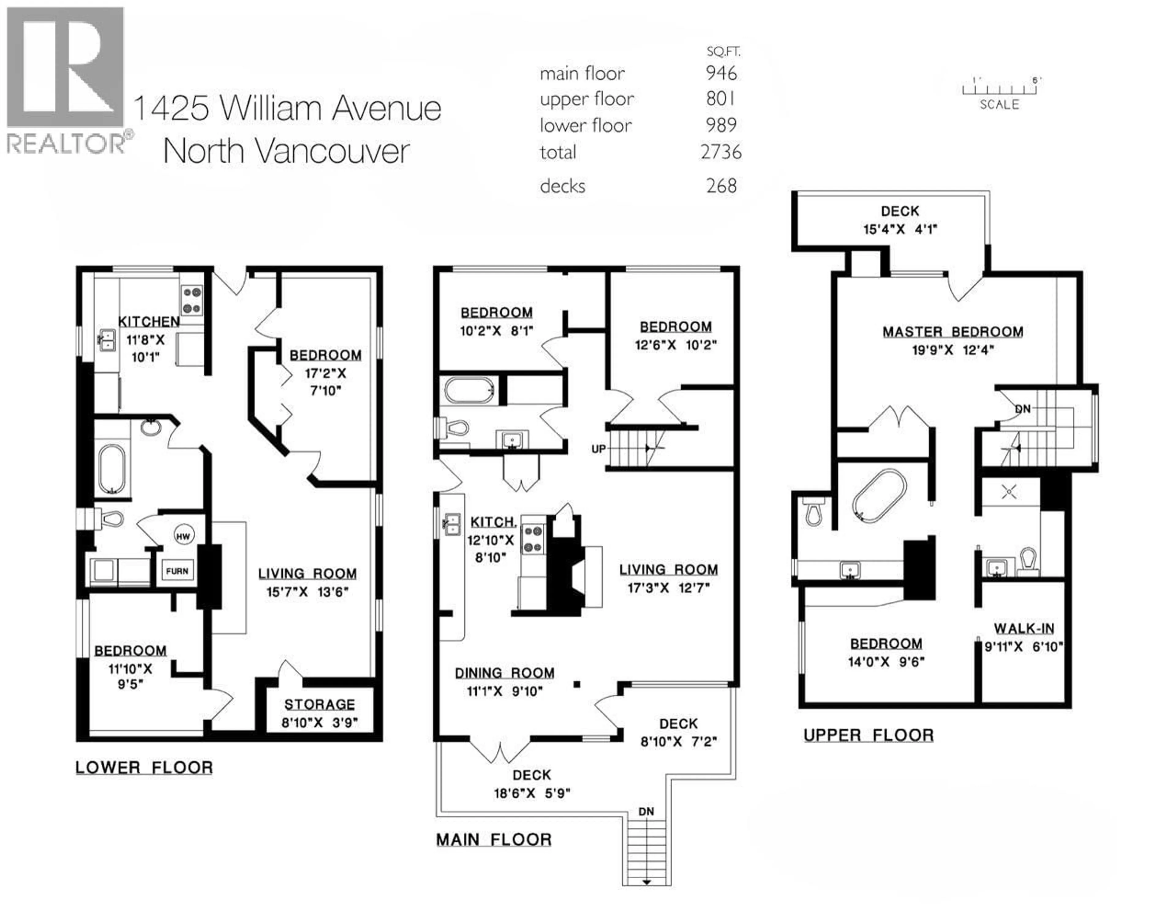 Floor plan for 1425 WILLIAM AVENUE, North Vancouver British Columbia V7L4G1