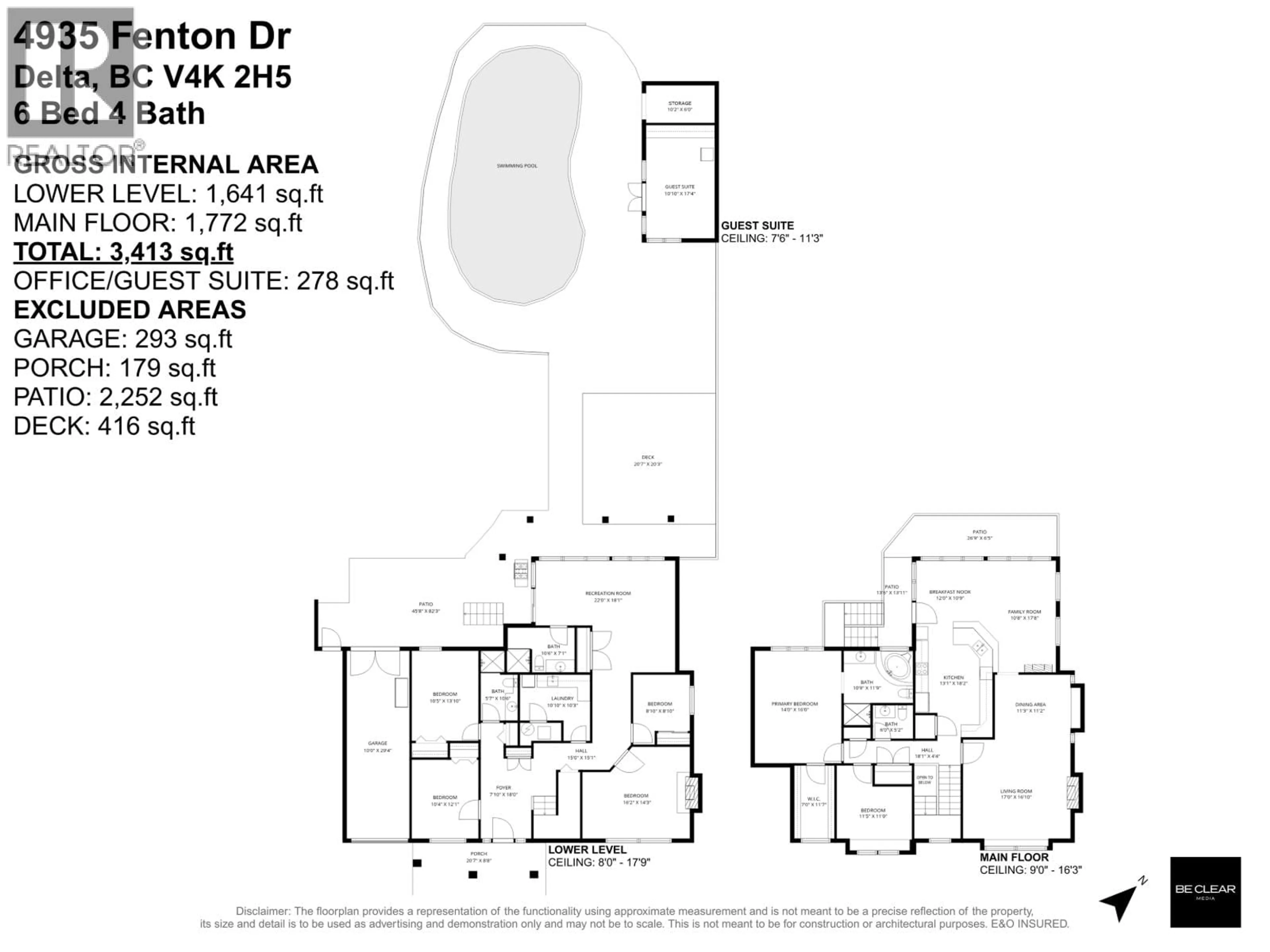 Floor plan for 4935 FENTON DRIVE, Delta British Columbia V4K2H5
