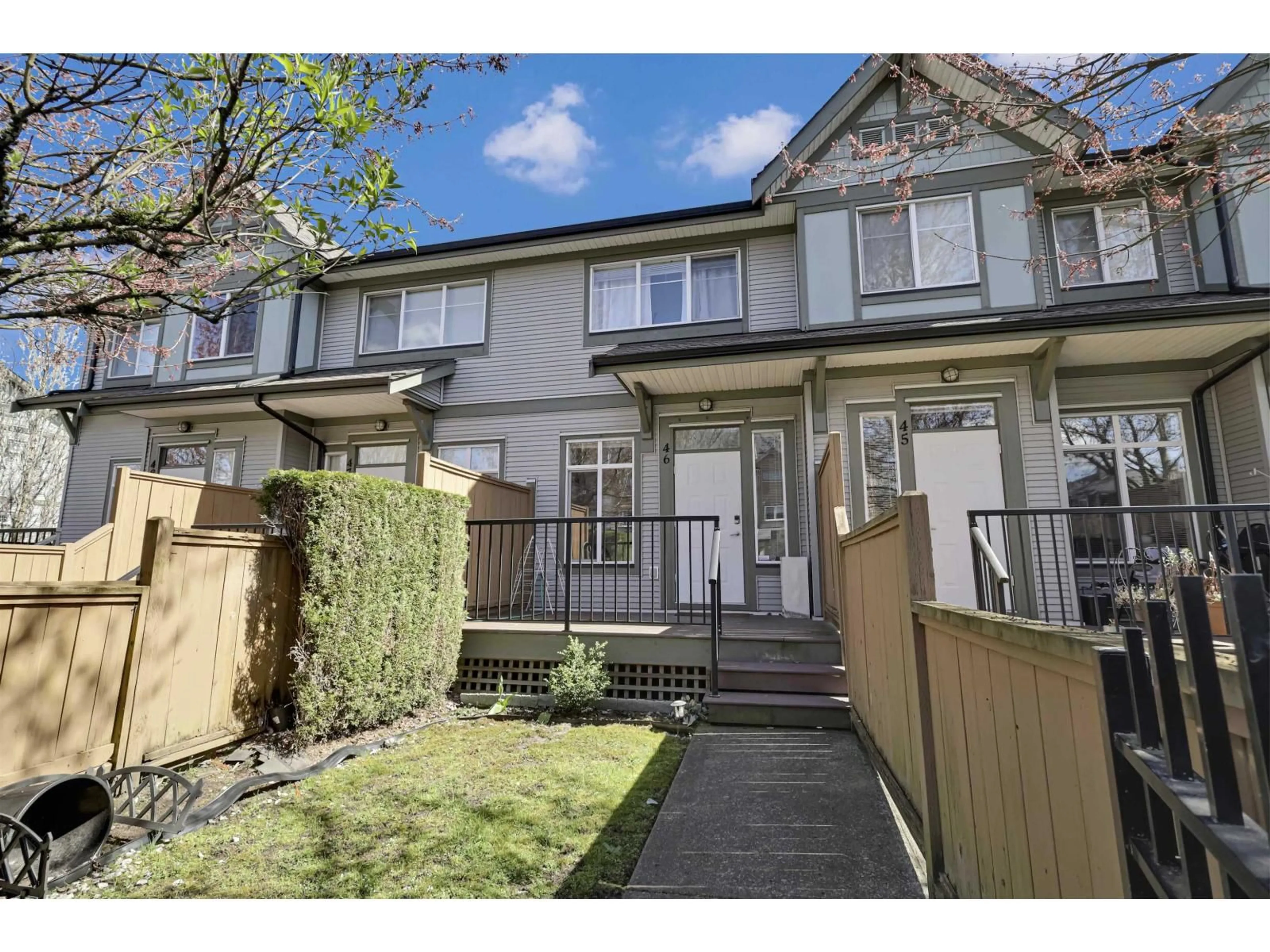 A pic from outside/outdoor area/front of a property/back of a property/a pic from drone, street for 46 - 8726 159 STREET, Surrey British Columbia V4N0A8
