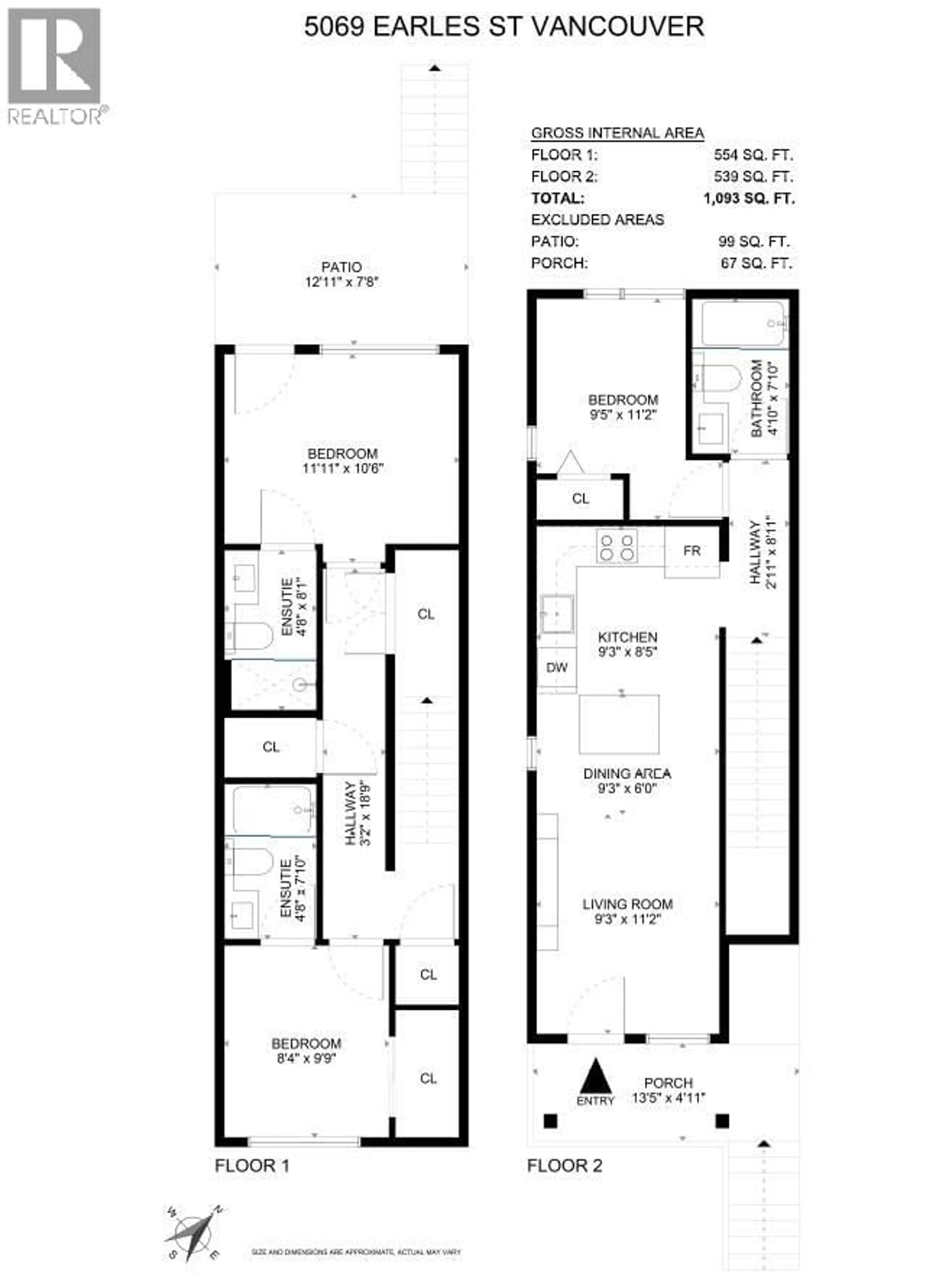 Floor plan for 5069 EARLES STREET, Vancouver British Columbia V5R3R8