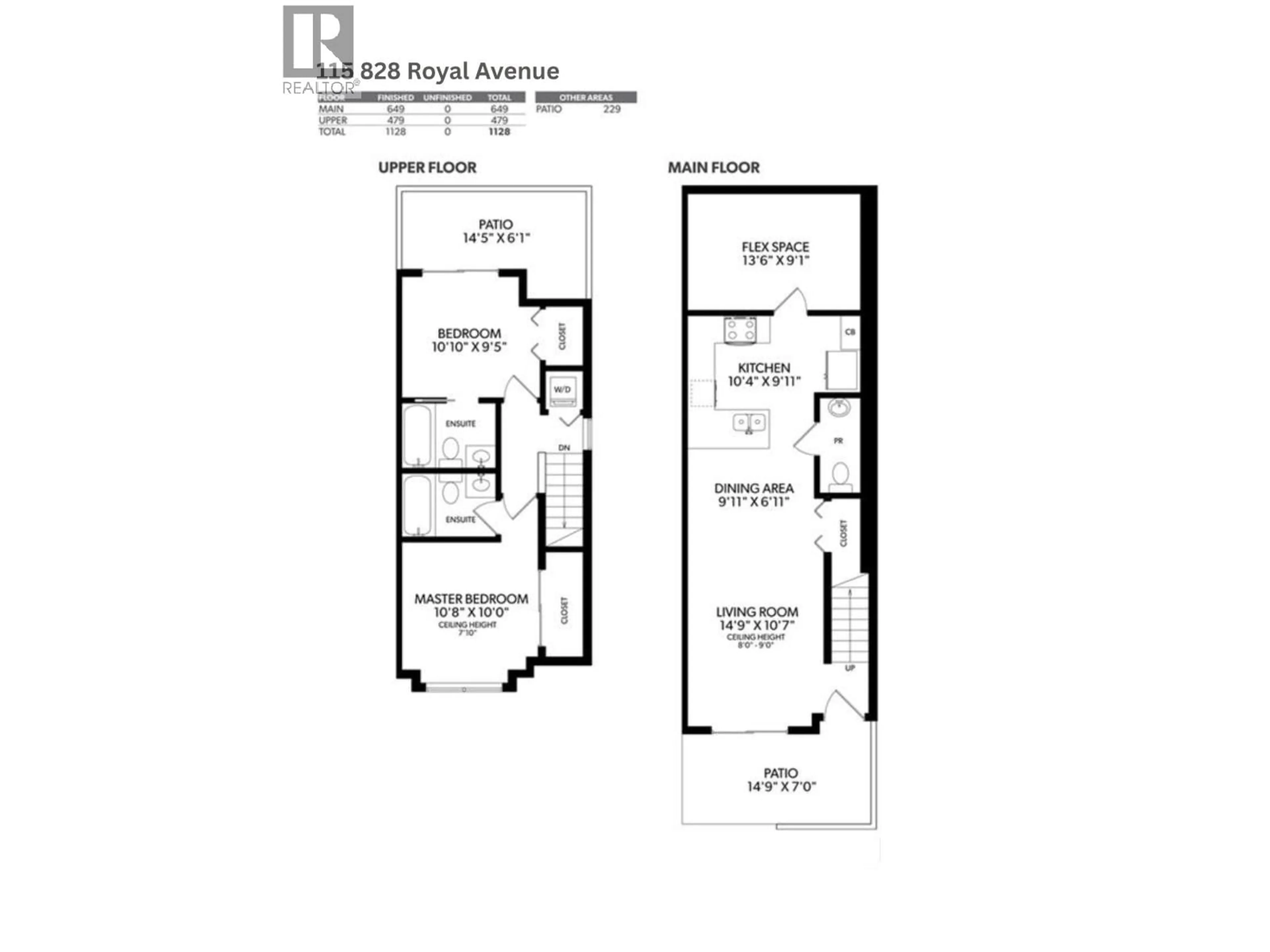 Floor plan for 115 - 828 ROYAL AVENUE, New Westminster British Columbia V3M1J9