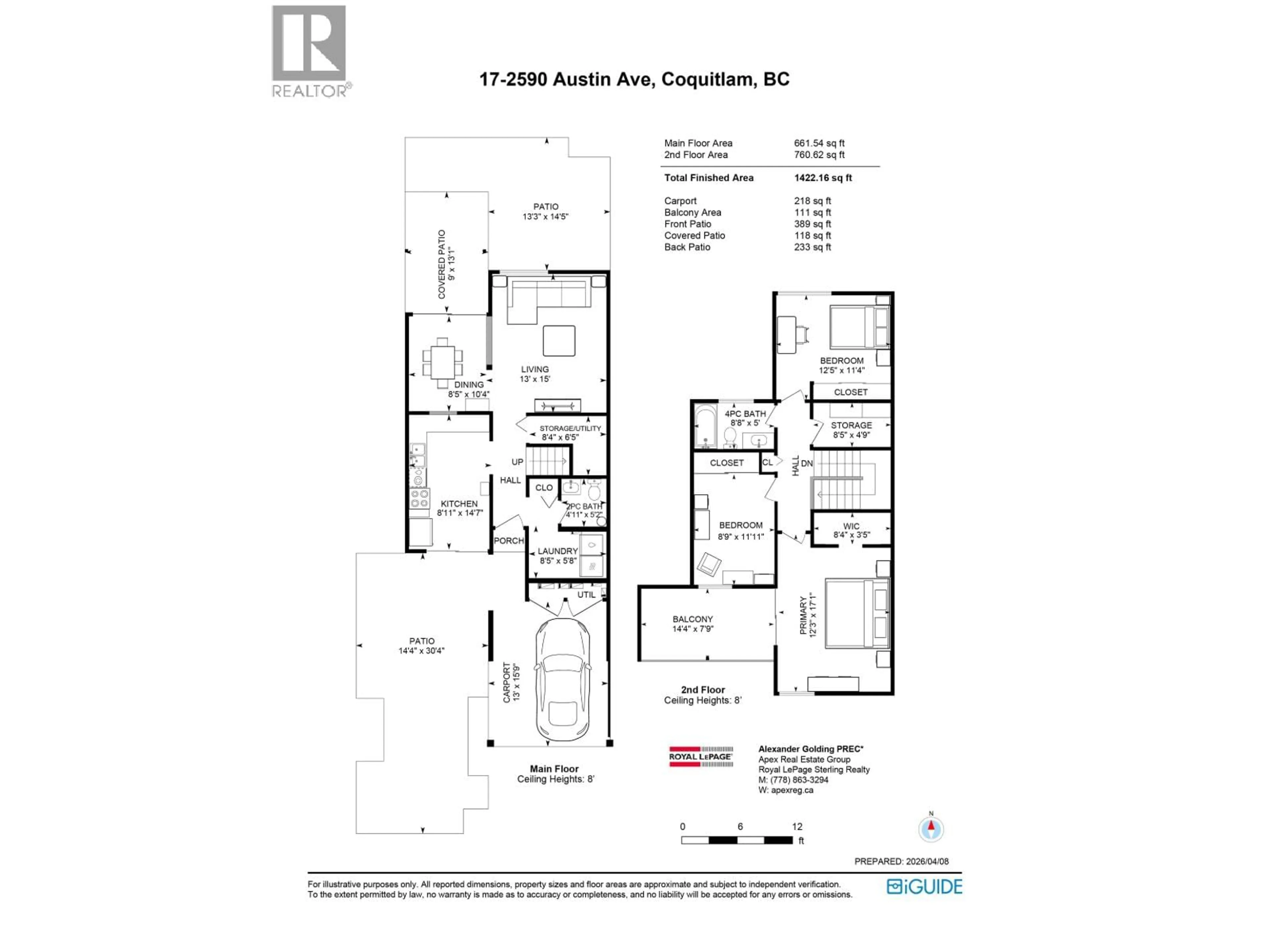 Floor plan for 17 - 2590 AUSTIN AVENUE, Coquitlam British Columbia V3K5X4