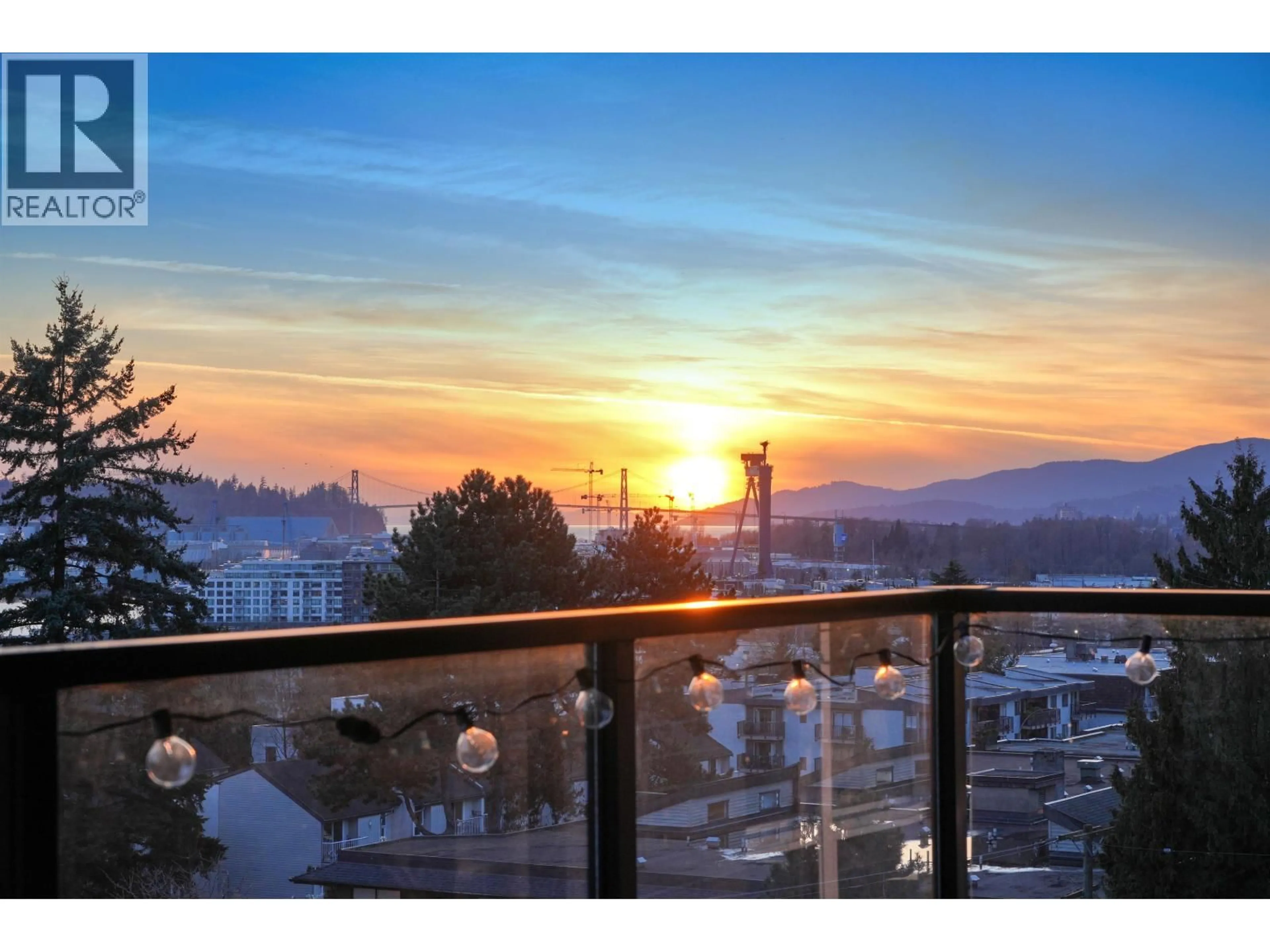 Balcony in the apartment, mountain view for 507 - 177 3RD STREET, North Vancouver British Columbia V7M0G5