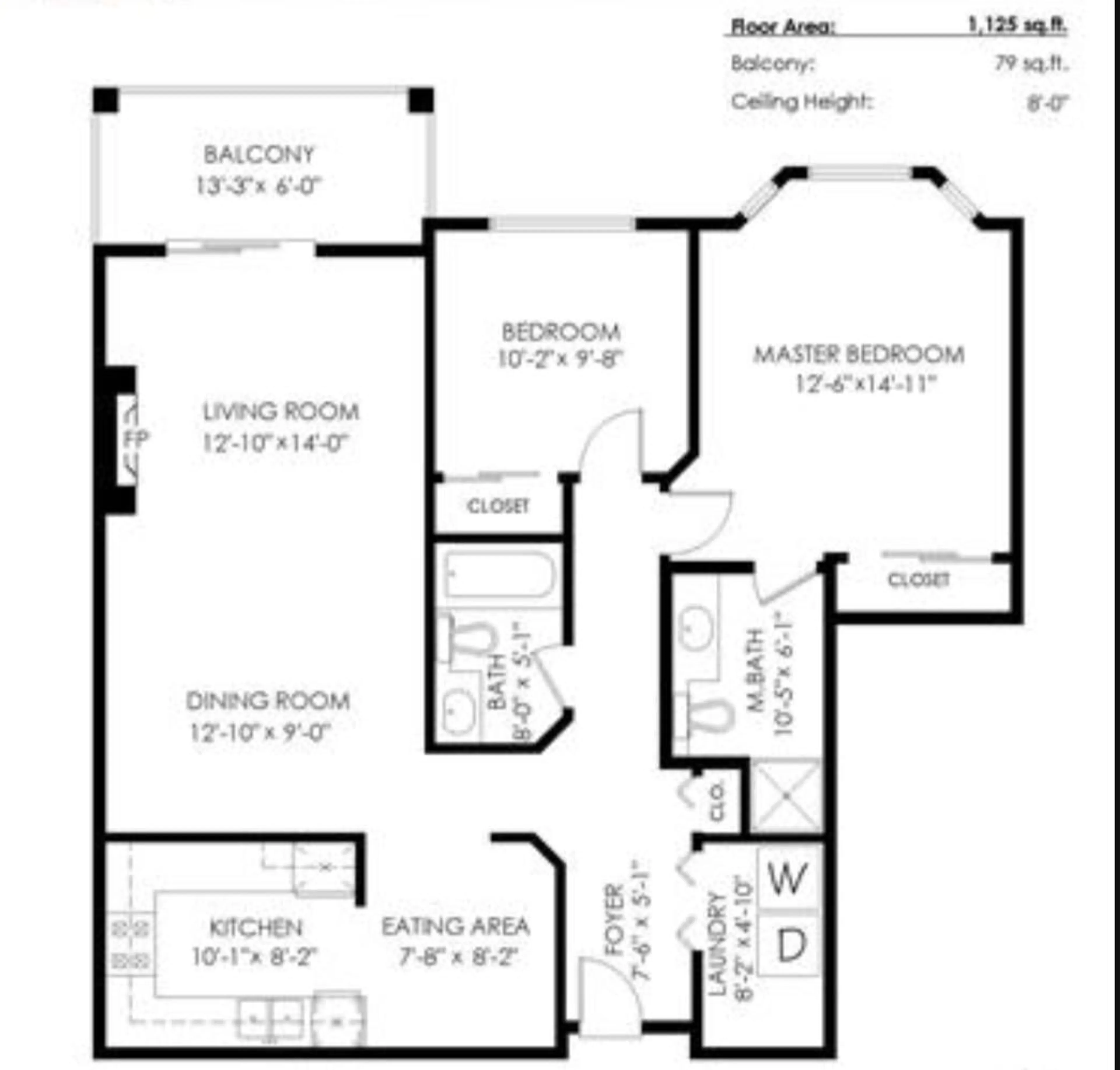 Floor plan for 303 - 1500 MERKLIN STREET, White Rock British Columbia V4B4C5